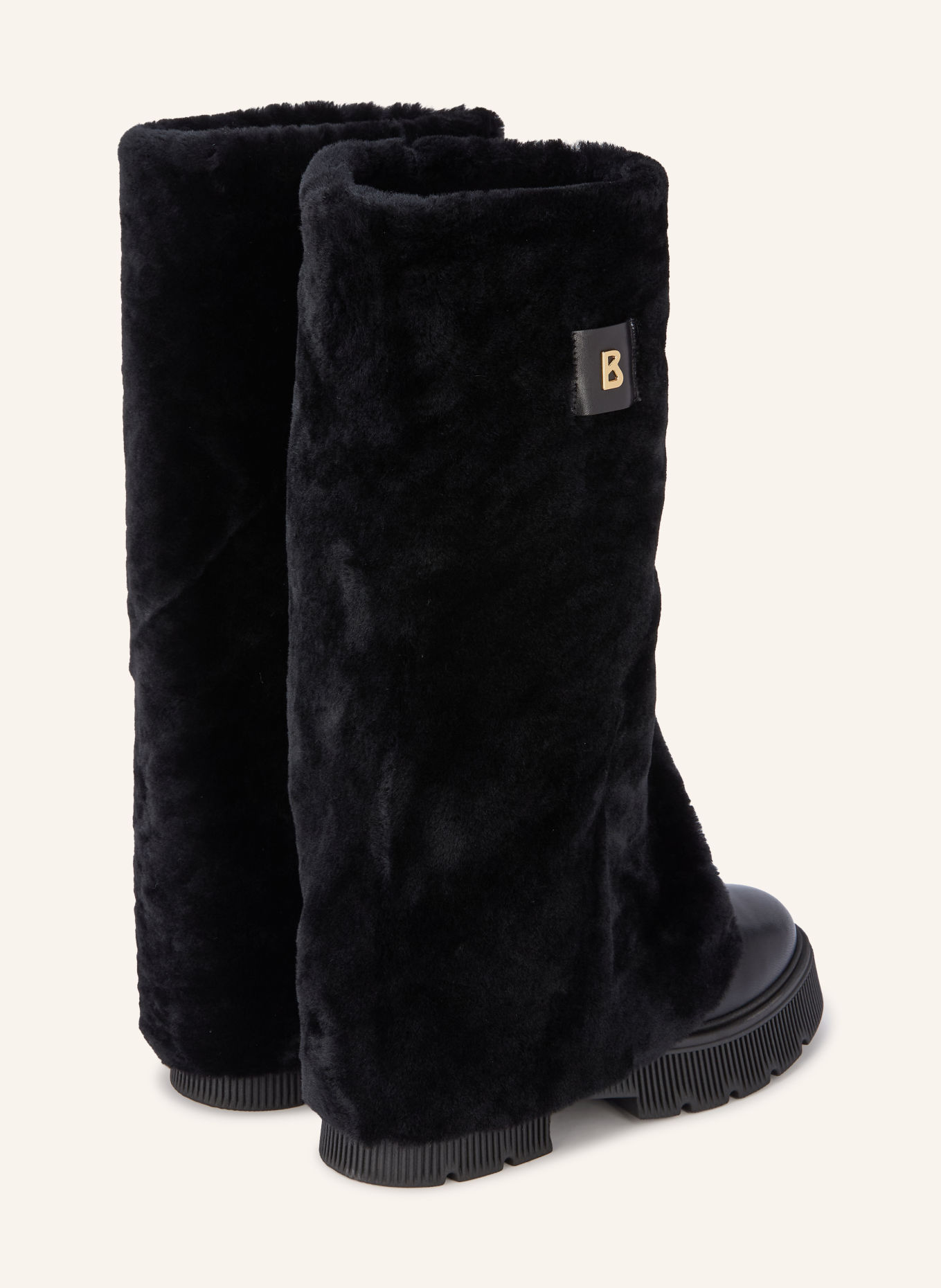 BOGNER TURIN 8 Platform Boots: BLACK