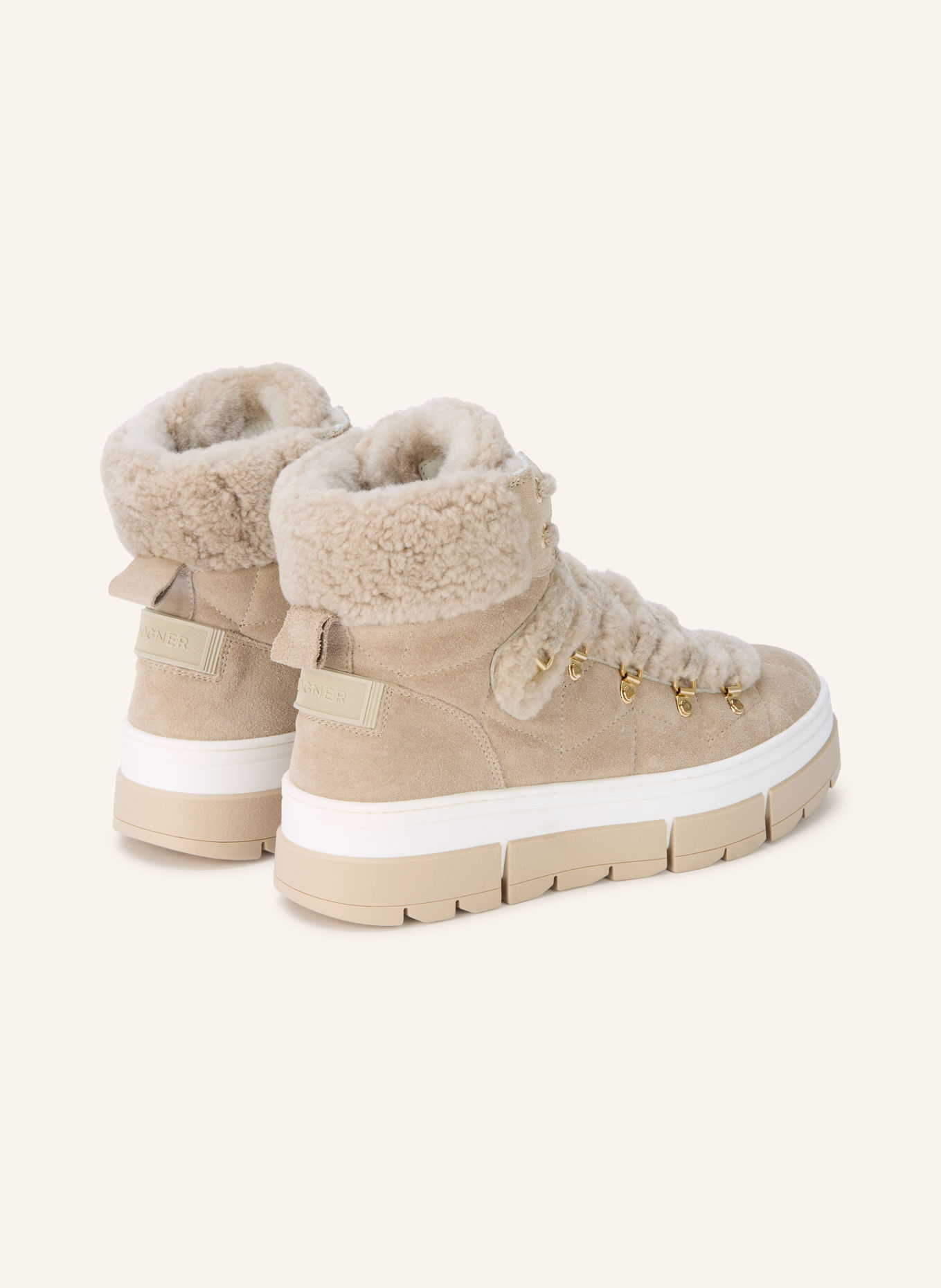 BOGNER Schnürboots VADUZ S 5: BEIGE / GOLD / HELLGRAU