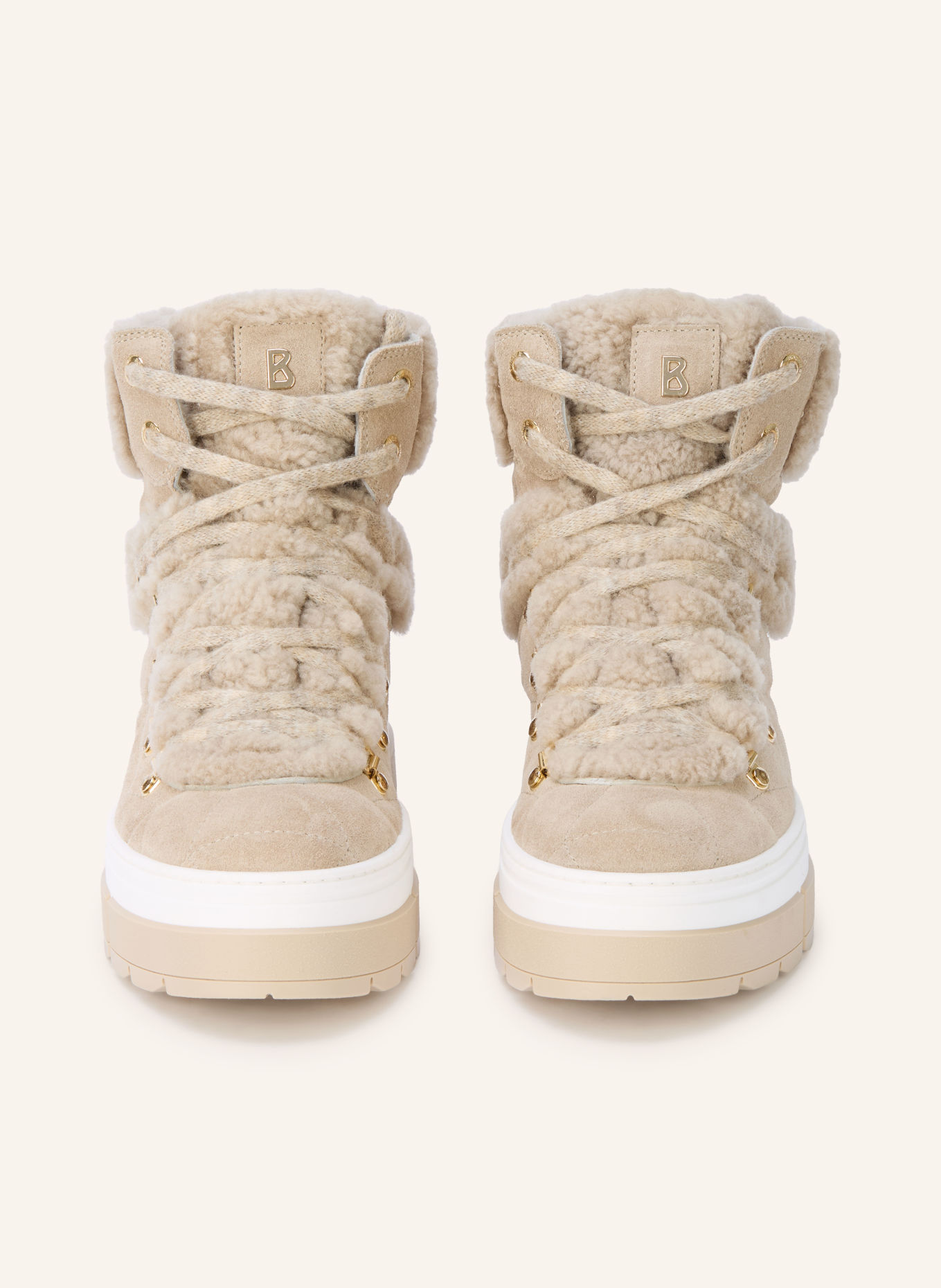 BOGNER Schnürboots VADUZ S 5: BEIGE / GOLD / HELLGRAU