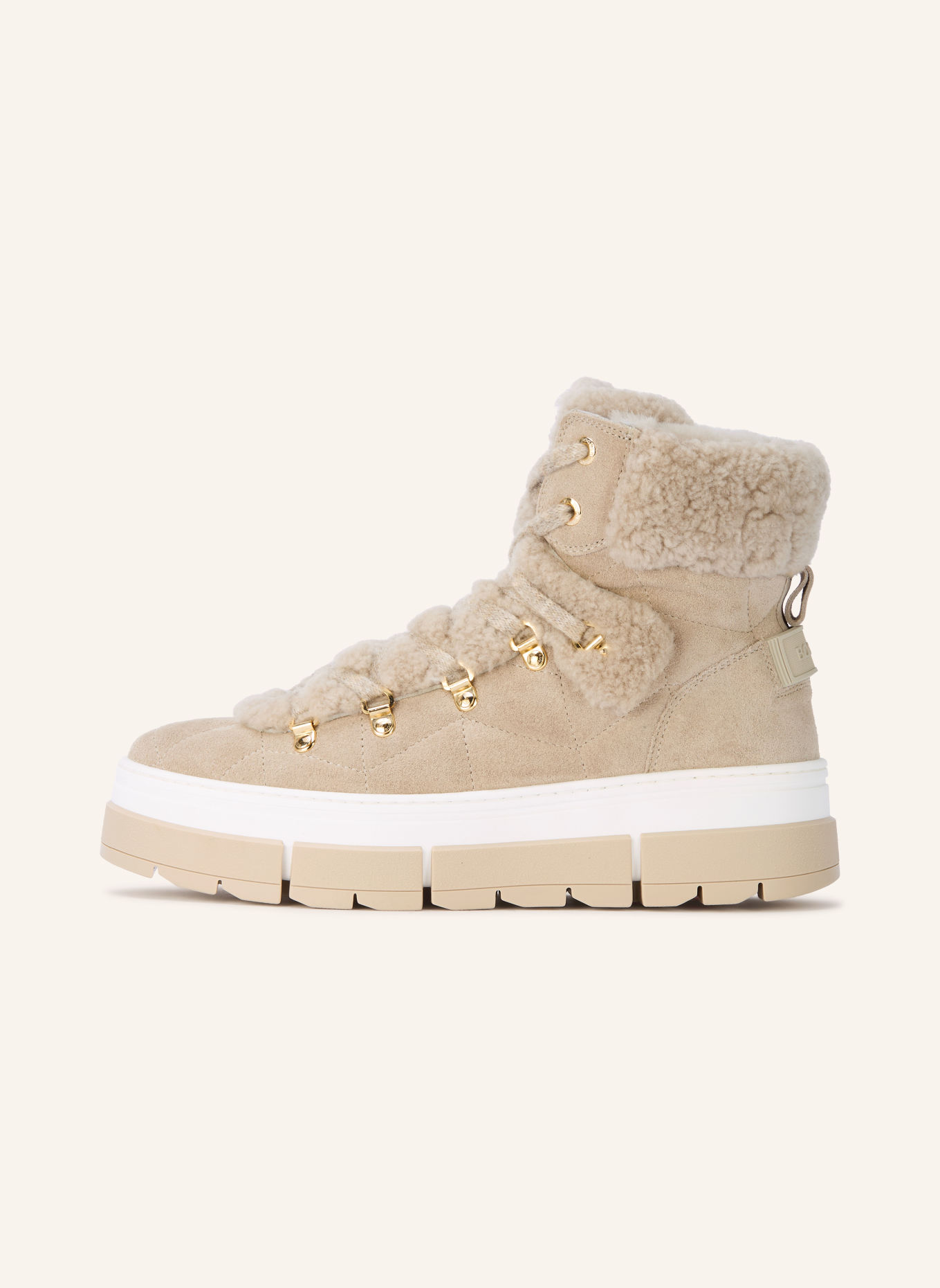 BOGNER Schnürboots VADUZ S 5: BEIGE / GOLD / HELLGRAU
