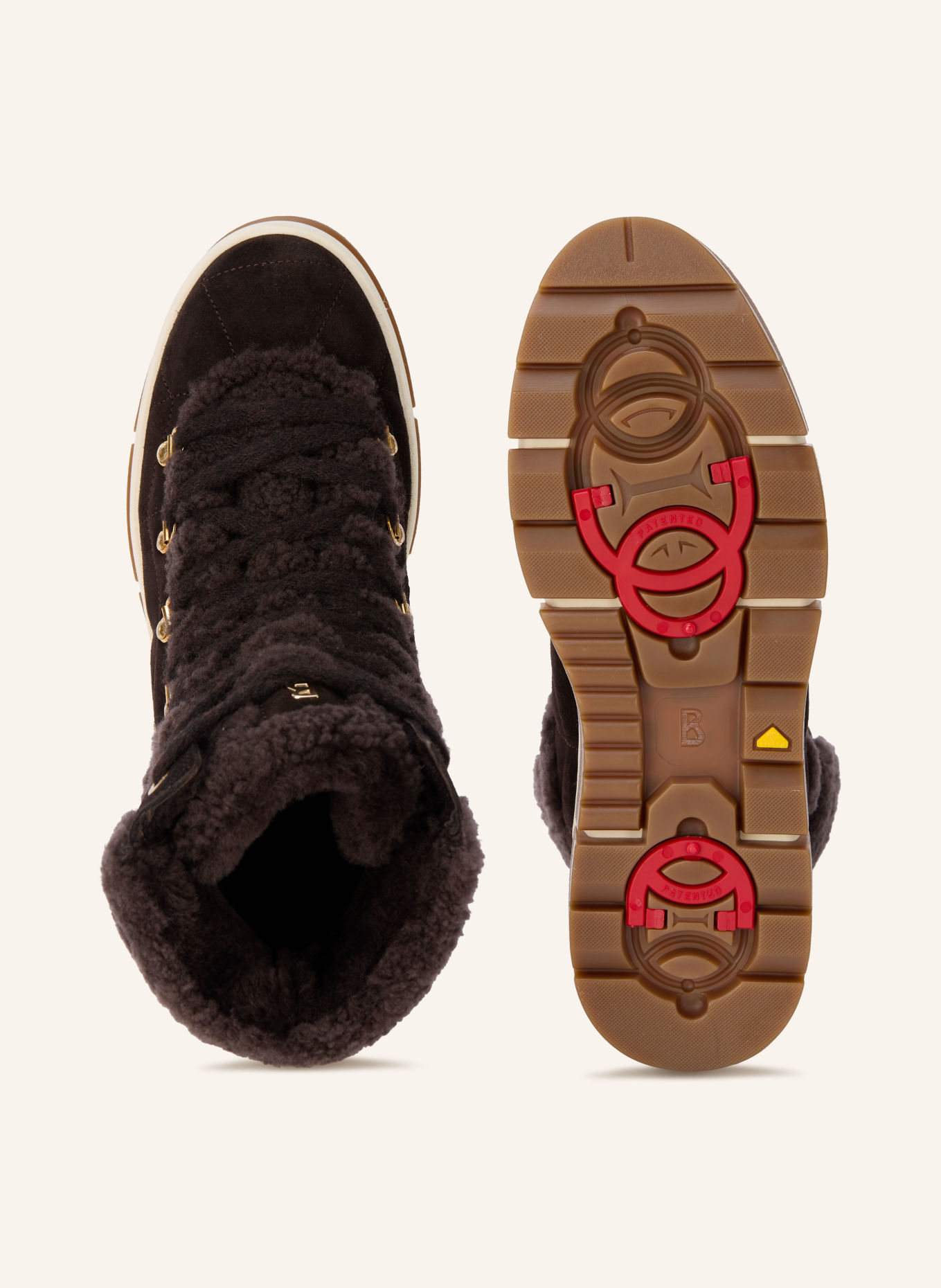 BOGNER VADUZ S 5 Lace-up boots: DARK BROWN / GOLD