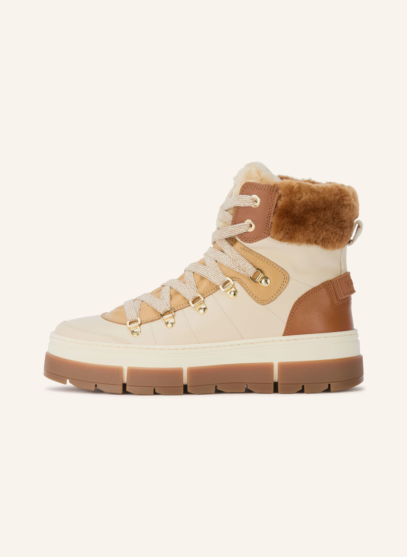 BOGNER Schnürboots VADUZ S 4: BEIGE / COGNAC / HELLBRAUN