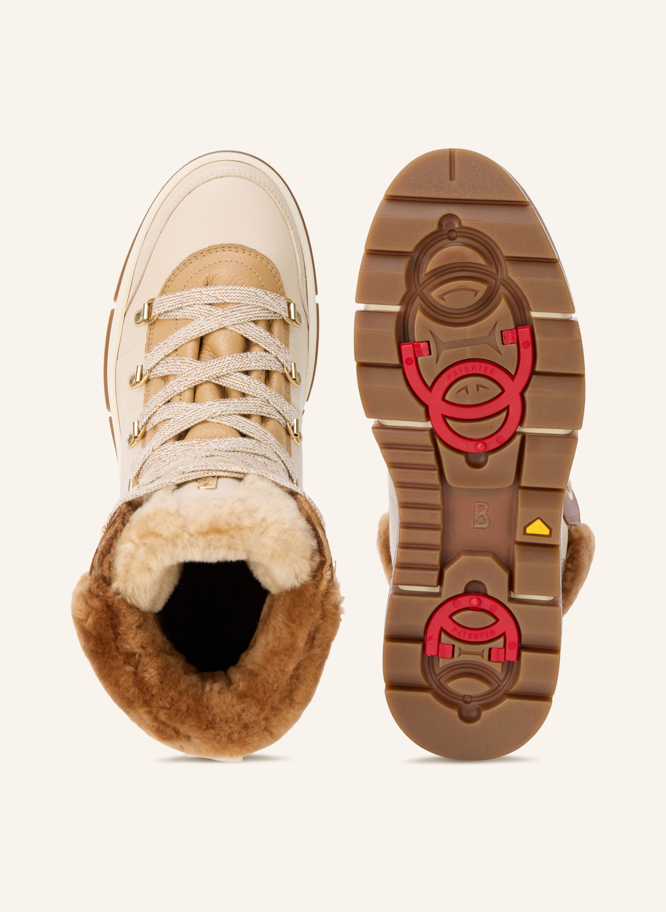 BOGNER Schnürboots VADUZ S 4: BEIGE / COGNAC / HELLBRAUN