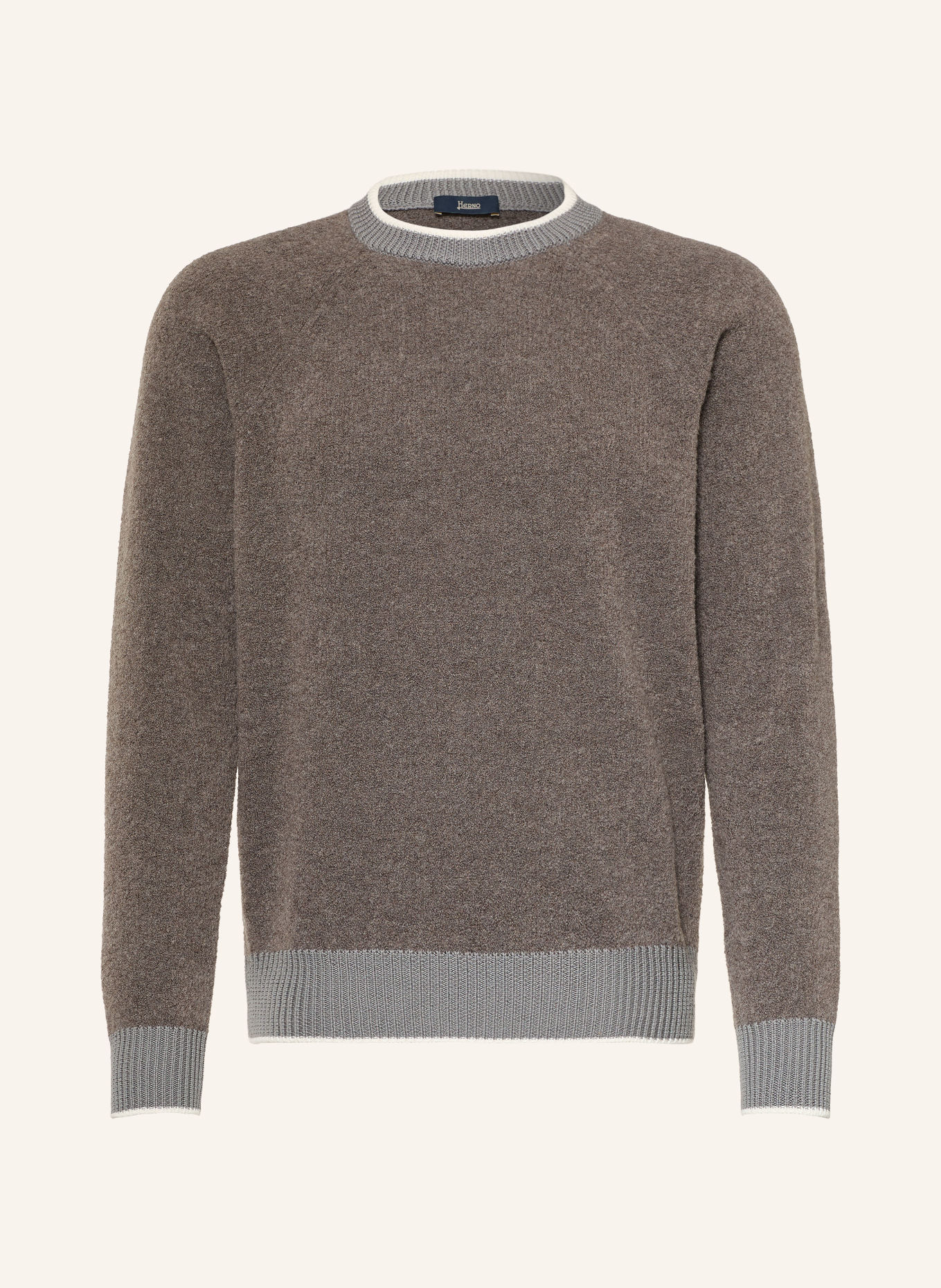 HERNO Sweater: TAUPE / CREAM