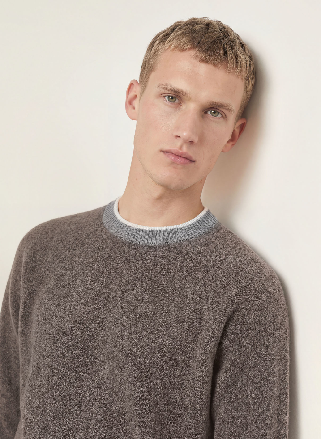 HERNO Sweater: TAUPE / CREAM