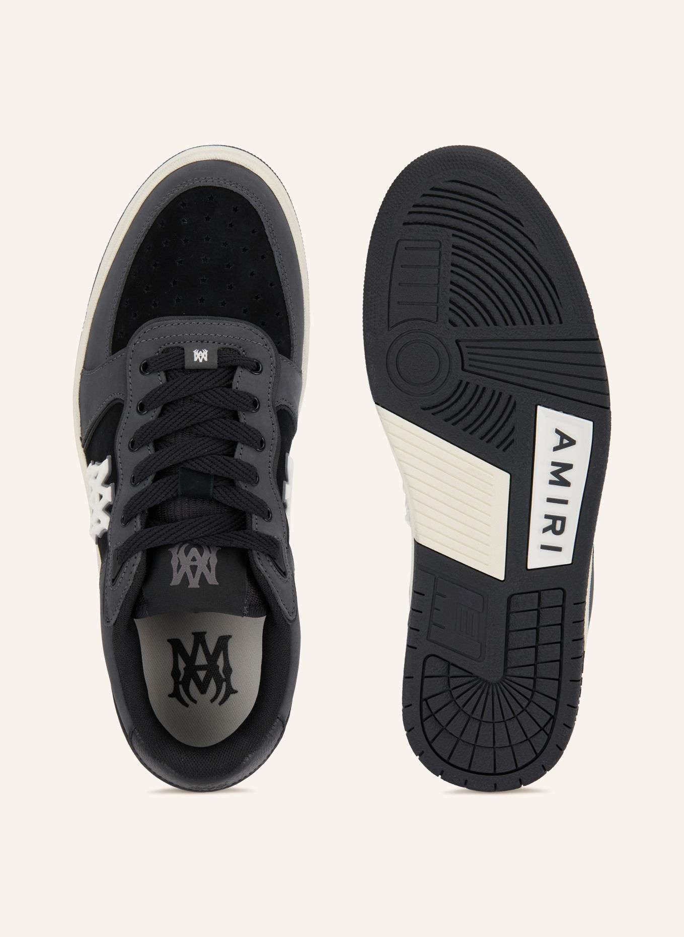 AMIRI Sneaker NEWPORT: MØRKEGRÅ / HVID / SORT