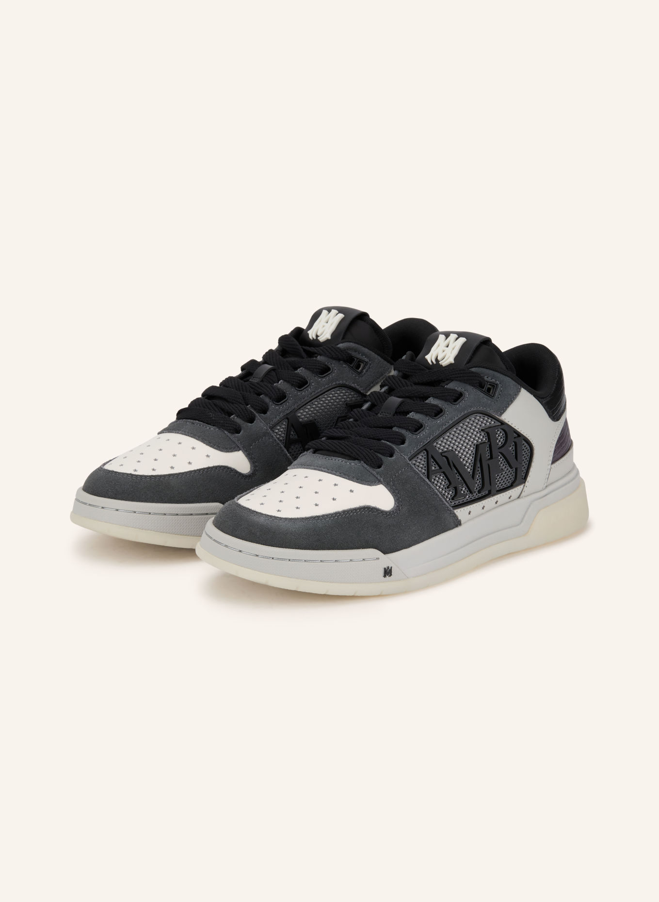 AMIRI Sneaker CLASSIC LOW: GRÅ / MØRKEGRÅ / HVID