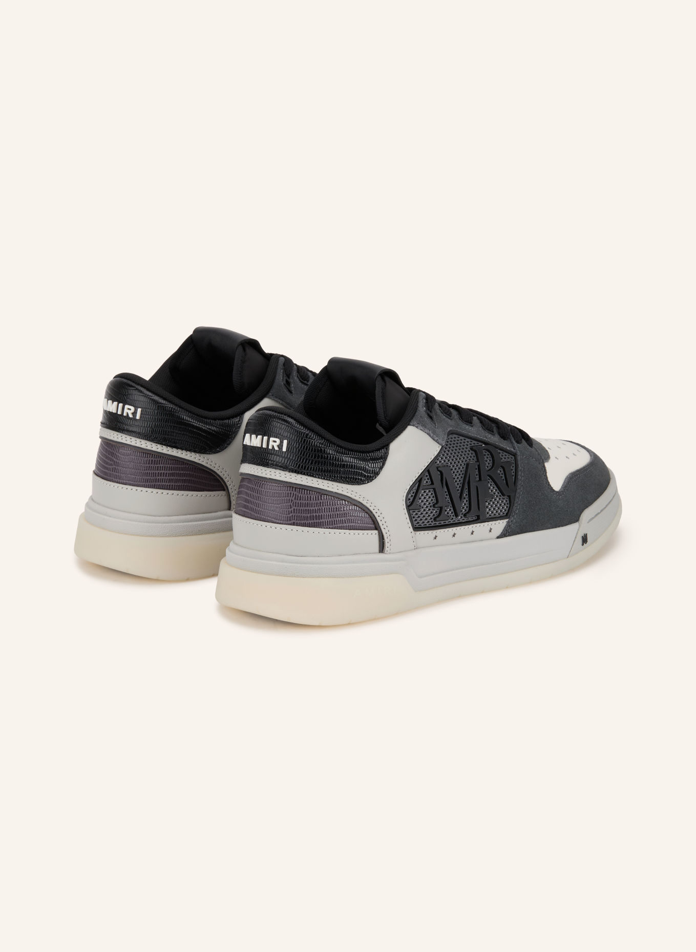 AMIRI Sneaker CLASSIC LOW: GRÅ / MØRKEGRÅ / HVID