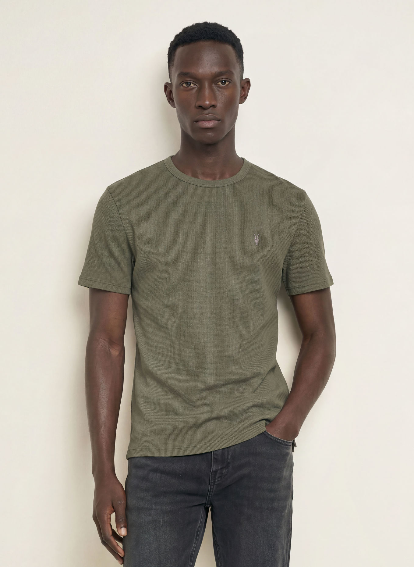 ALLSAINTS T-shirt ELLIS: KAKI