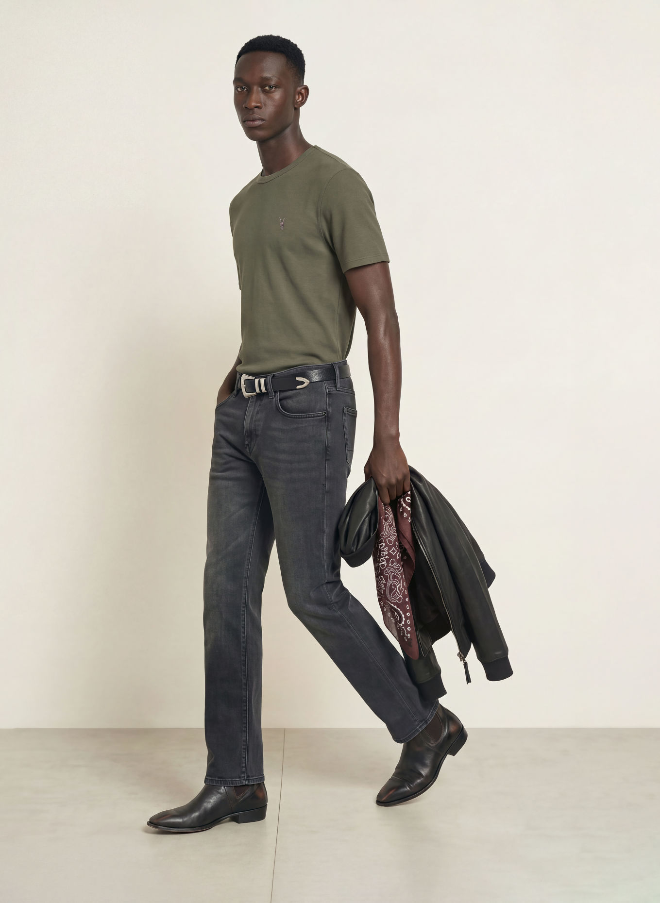 ALLSAINTS T-shirt ELLIS: KAKI