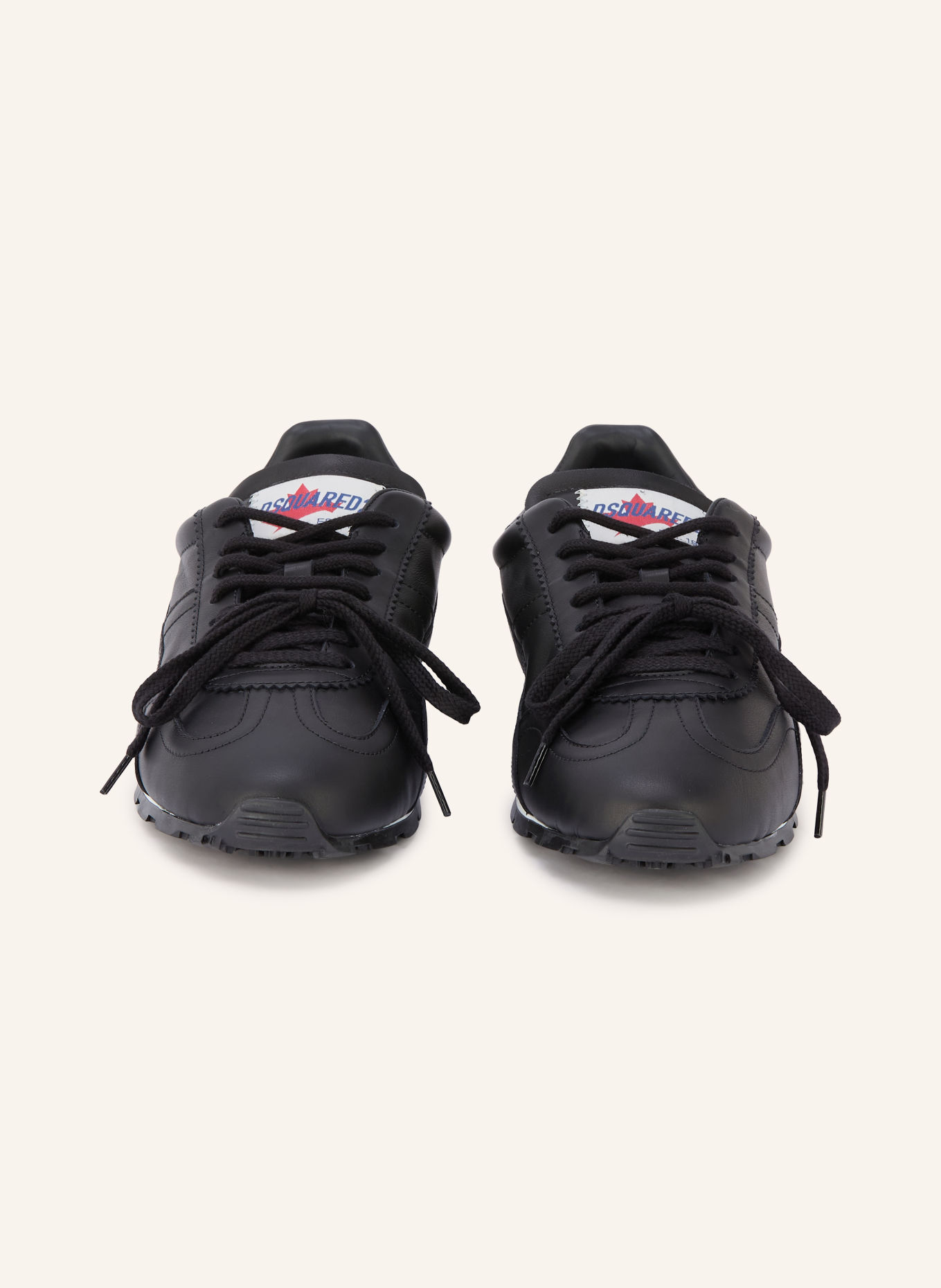 DSQUARED2 Sneakersy: ČERNÁ / BÍLÁ