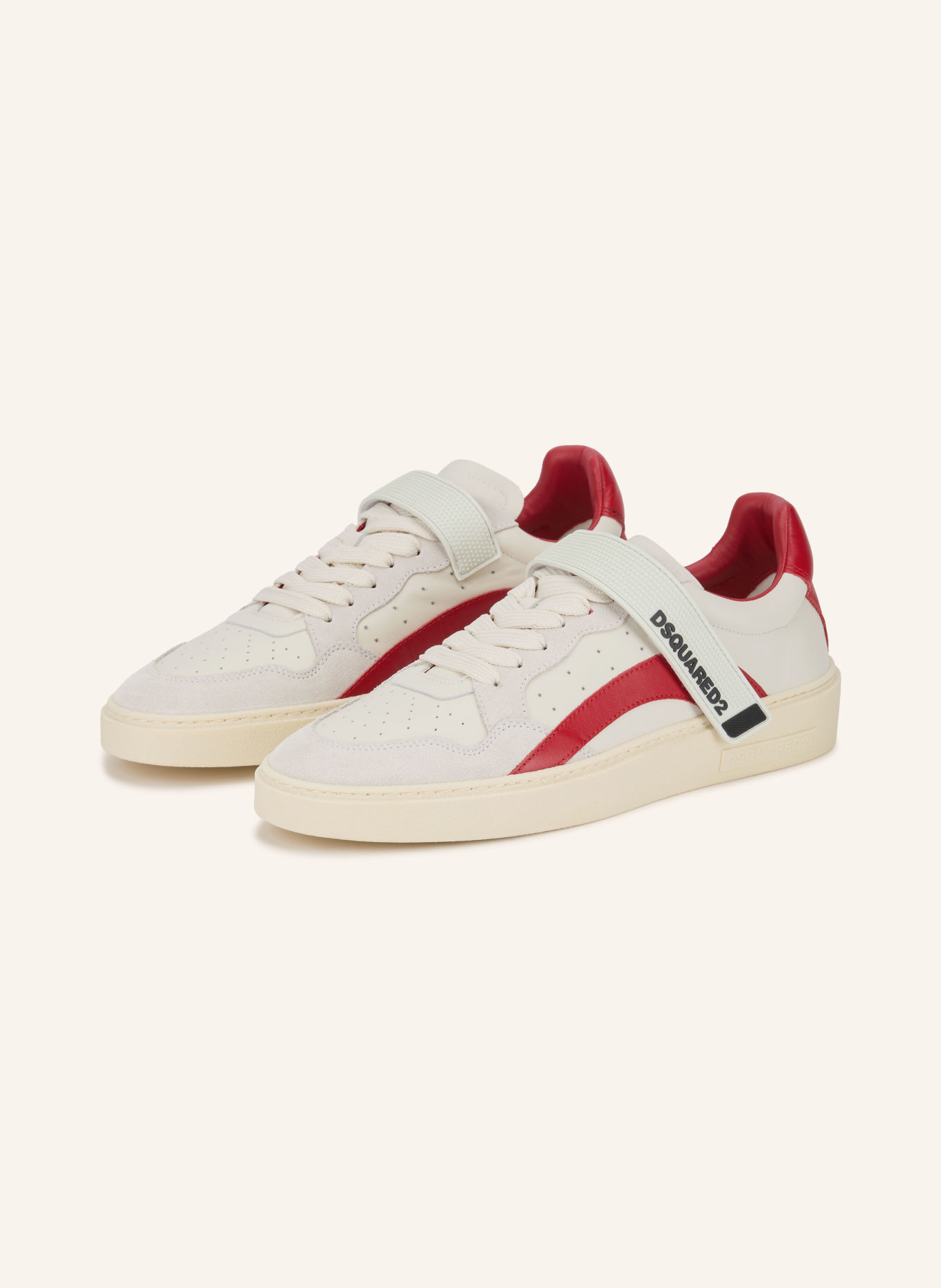 DSQUARED2 Sneakersy: REŽNÁ / ŠEDÁ / ČERVENÁ