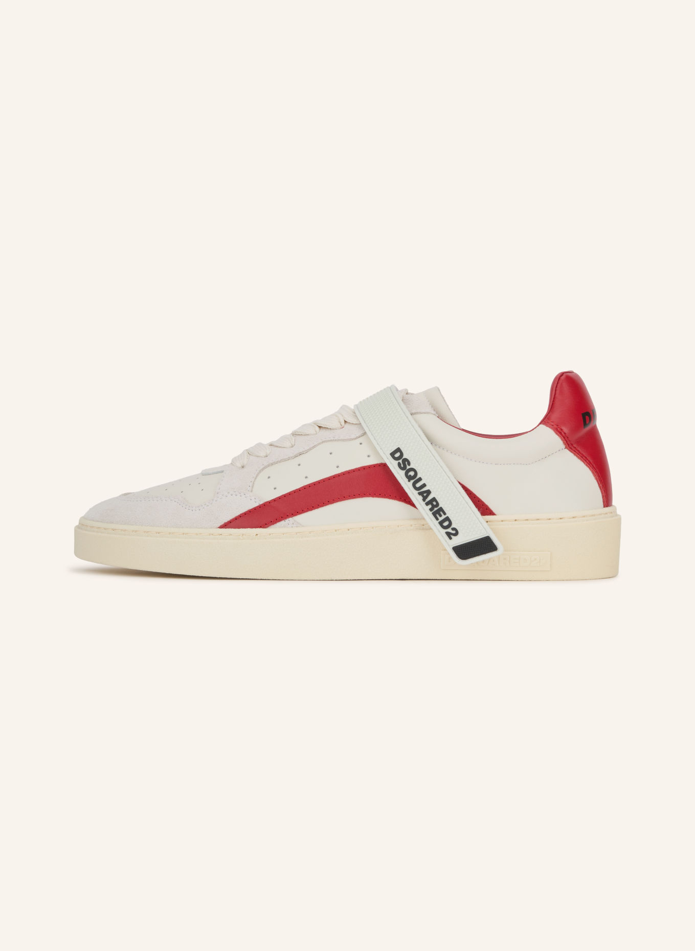 DSQUARED2 Sneakersy: REŽNÁ / ŠEDÁ / ČERVENÁ