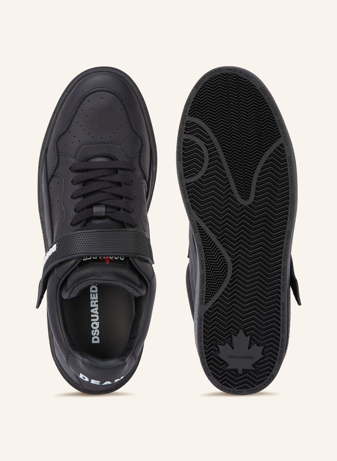 DSQUARED2 Sneakersy: ČERNÁ