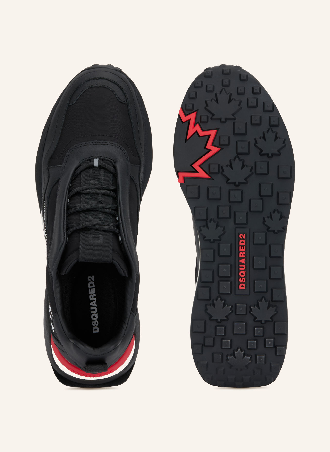 DSQUARED2 Sneaker D2 FLOW: WEISS / WEISS