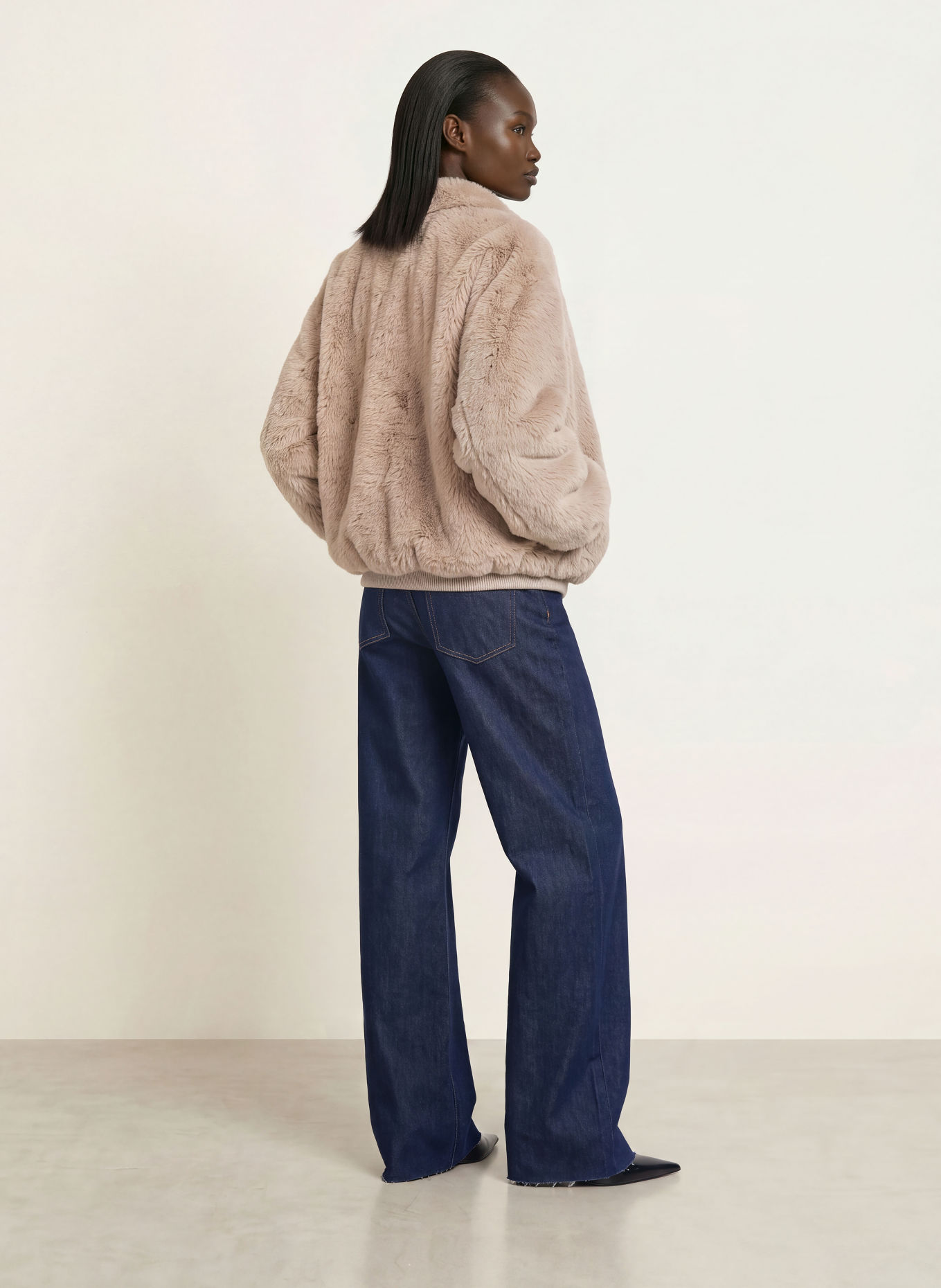 The Frankie Shop Kunstbontjas VERA: BEIGE