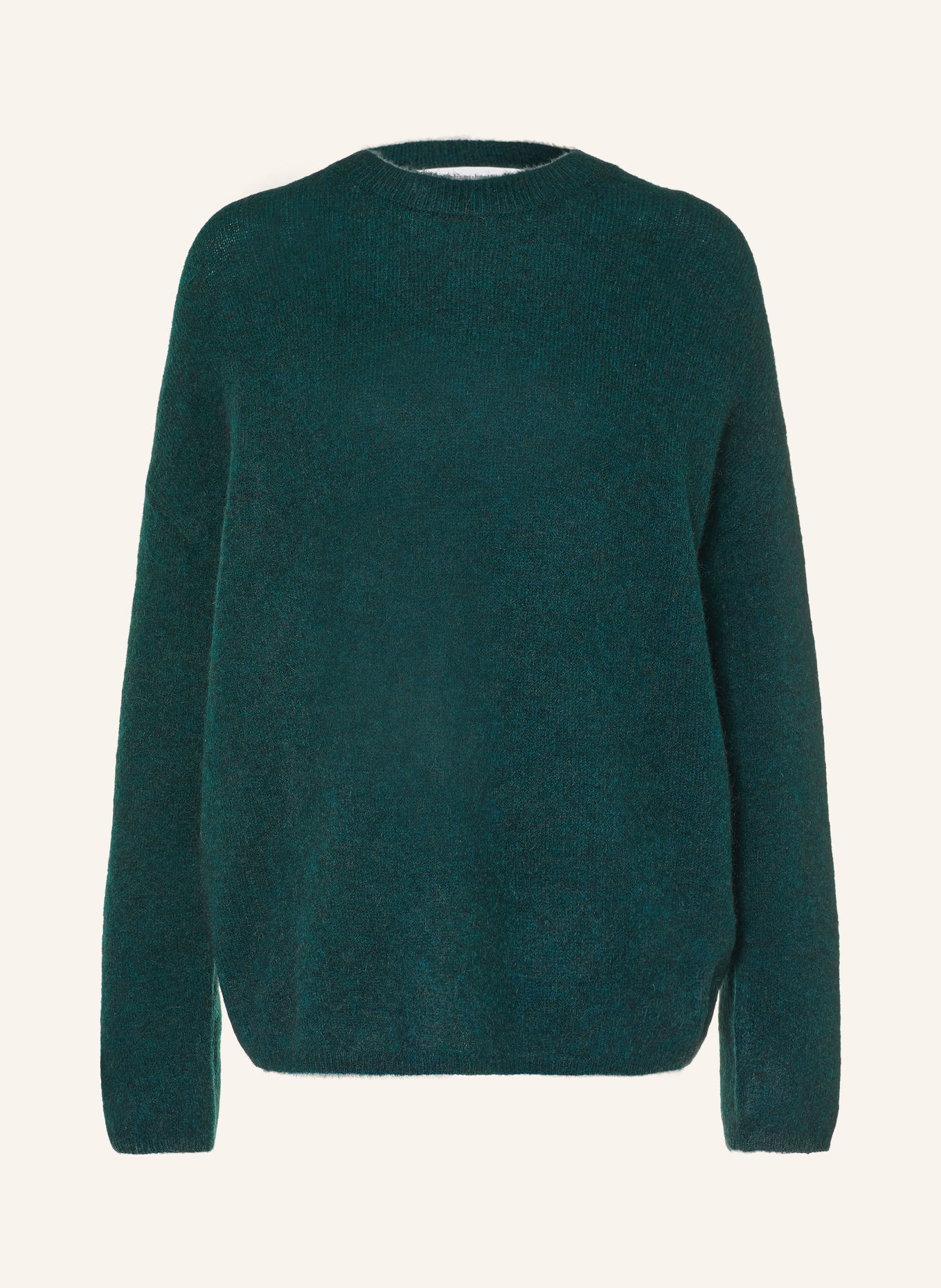 The Frankie Shop TIMEA Sweater with Mohair: DARK GREEN