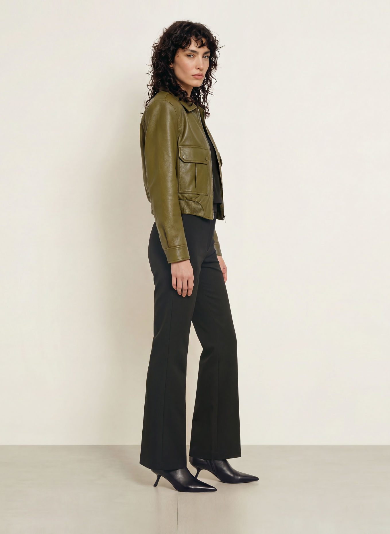 The Frankie Shop Bootcut-bukser DESSA: 100 BLACK