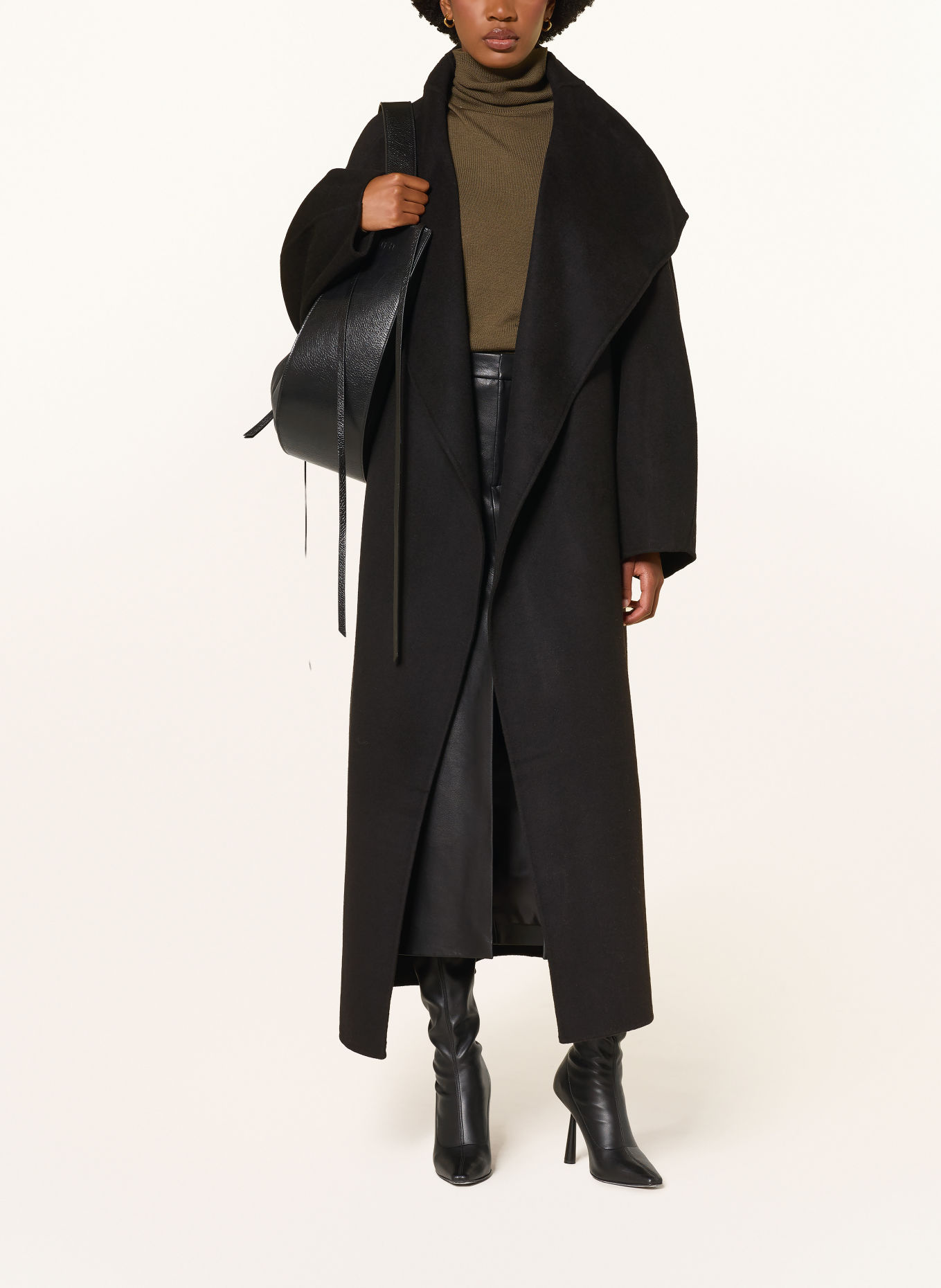 The Frankie Shop Wollmantel LEROY: SCHWARZ