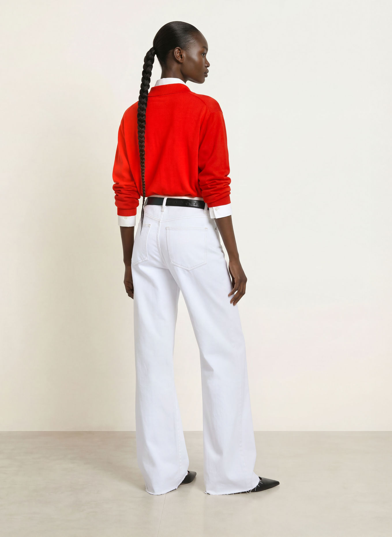 The Frankie Shop Straight jeans DALSTON: 000 WHITE