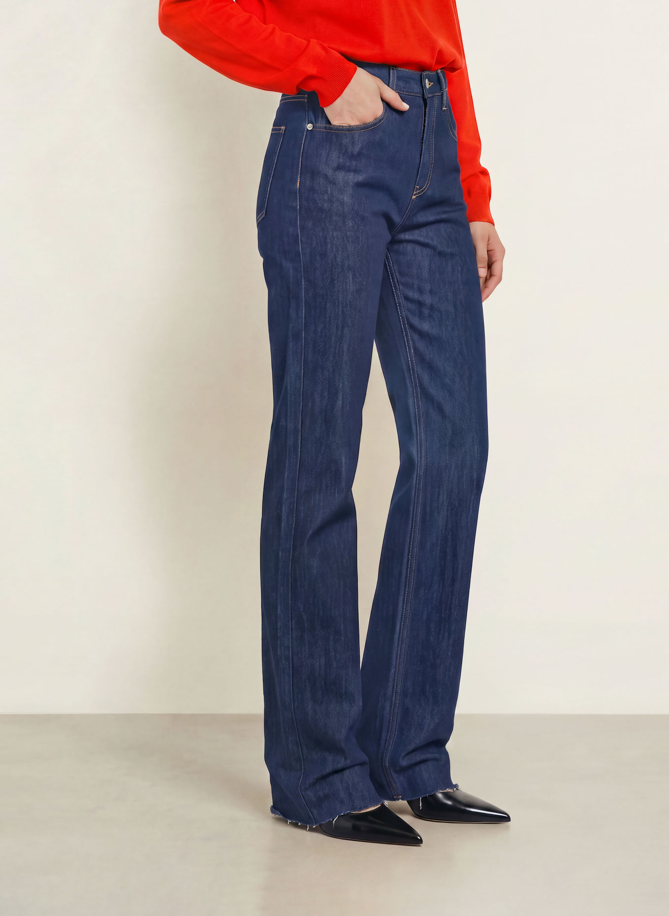 The Frankie Shop Rovné džíny DALSTON: 335 DARK WASH