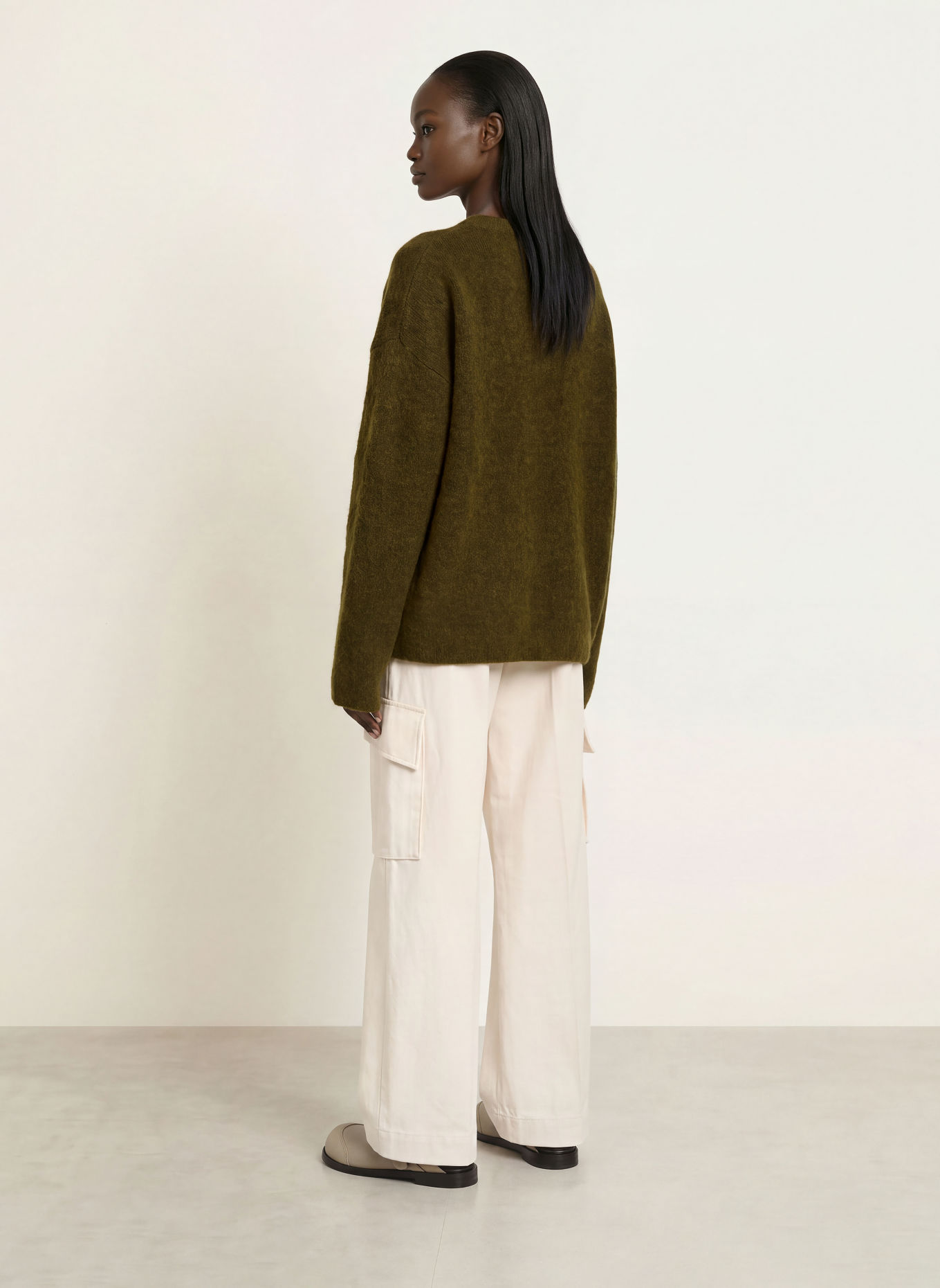 The Frankie Shop Pullover TIMEA mit Mohair: OLIV