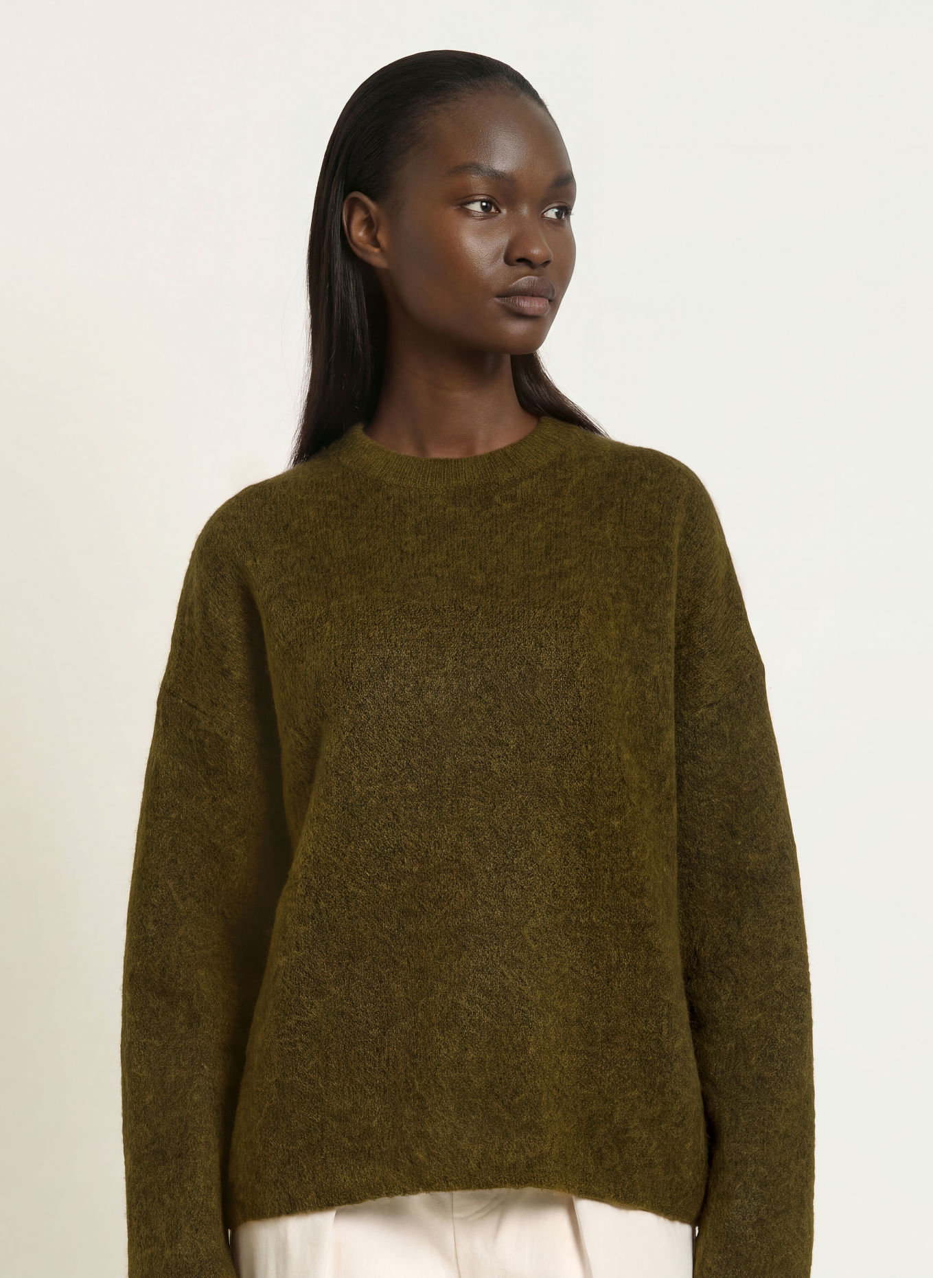 The Frankie Shop Pullover TIMEA mit Mohair: OLIV