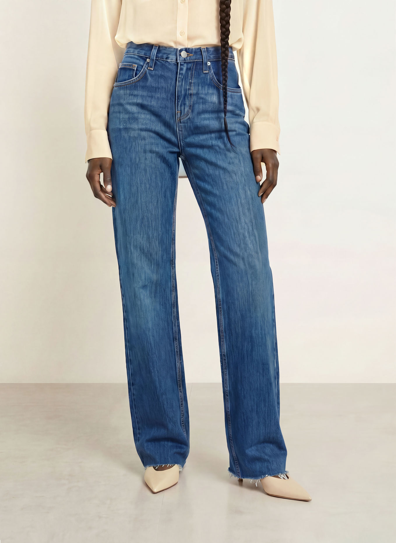 The Frankie Shop Straight jeans DALSTON: 336 BLUE WASH