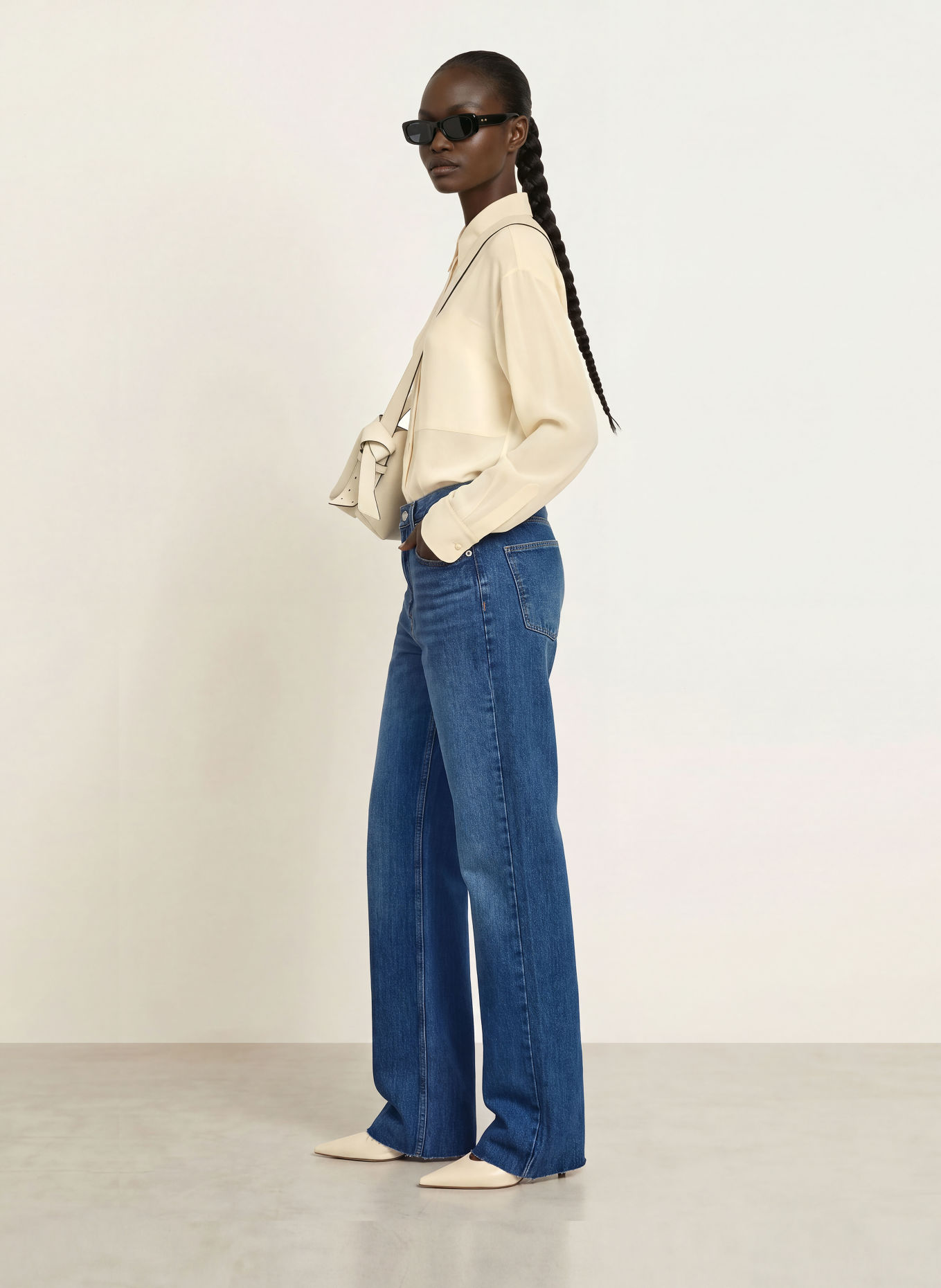The Frankie Shop Straight jeans DALSTON: 336 BLUE WASH