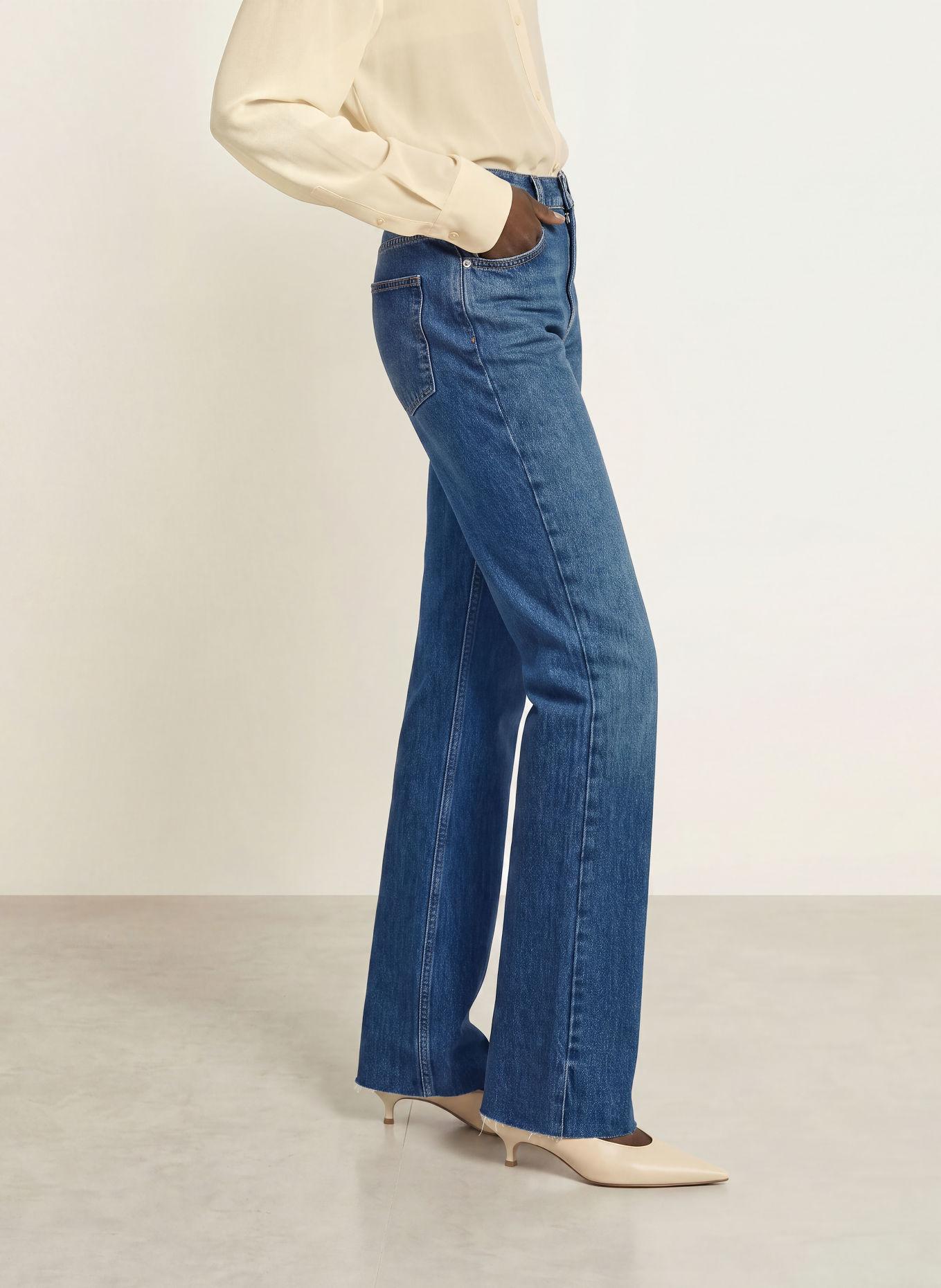 The Frankie Shop Straight jeans DALSTON: 336 BLUE WASH