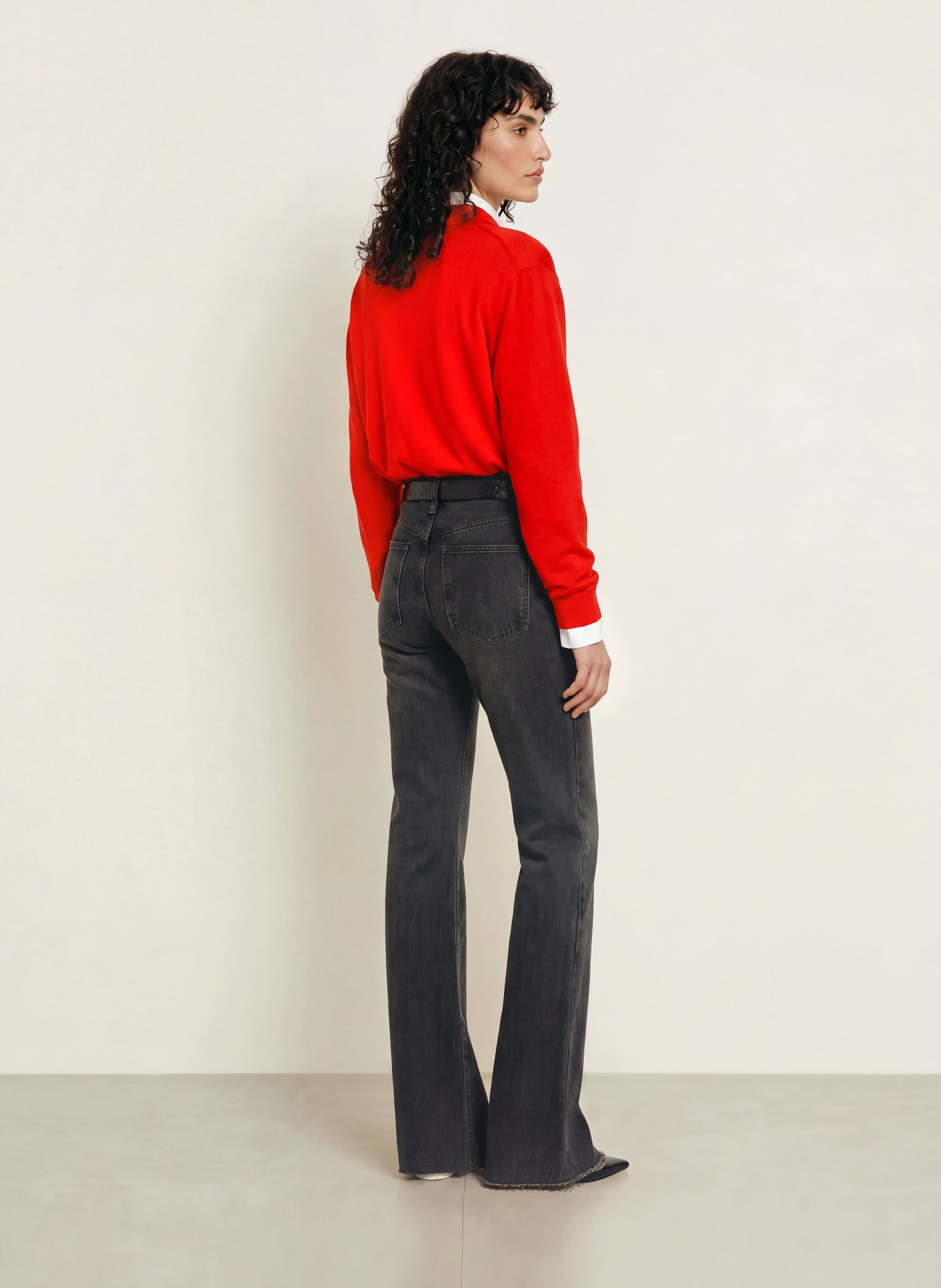 The Frankie Shop Rovné džíny DALSTON: 144 GREY WASH