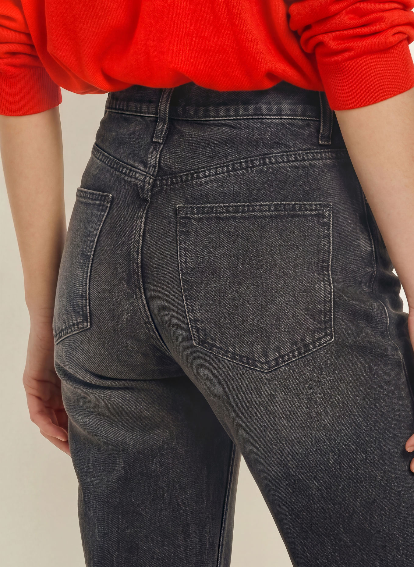 The Frankie Shop Rovné džíny DALSTON: 144 GREY WASH