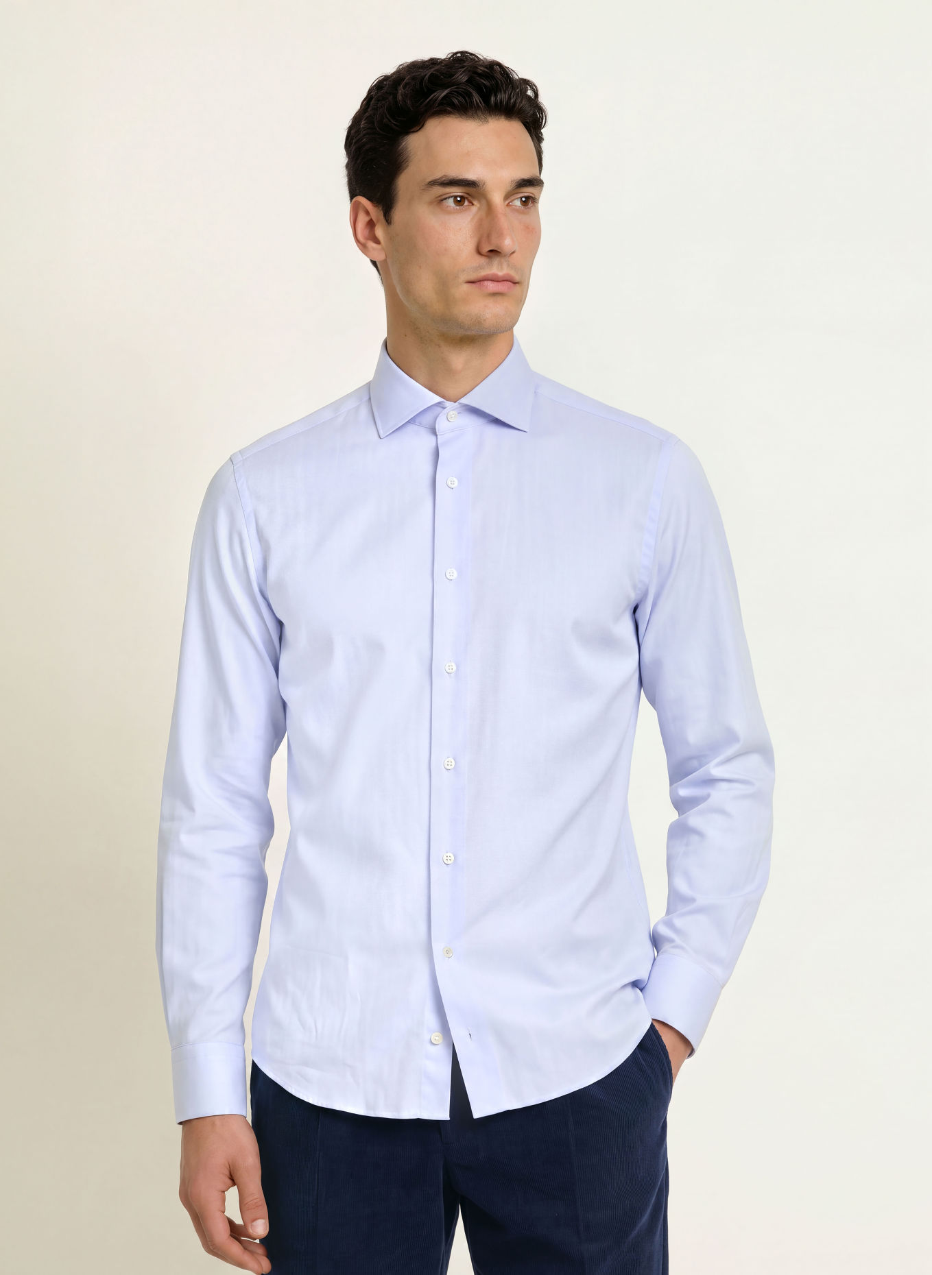 van Laack Overhemd VL-RIVARA-TF Tailored Fit: LICHTBLAUW