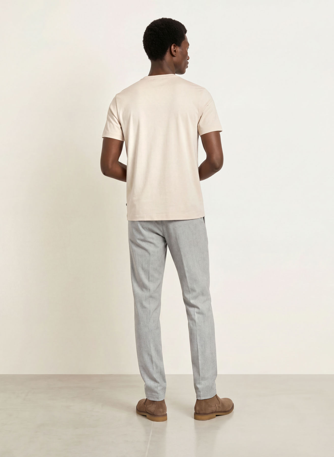 van Laack T-shirt VL-PILOS1-XX: ECRU