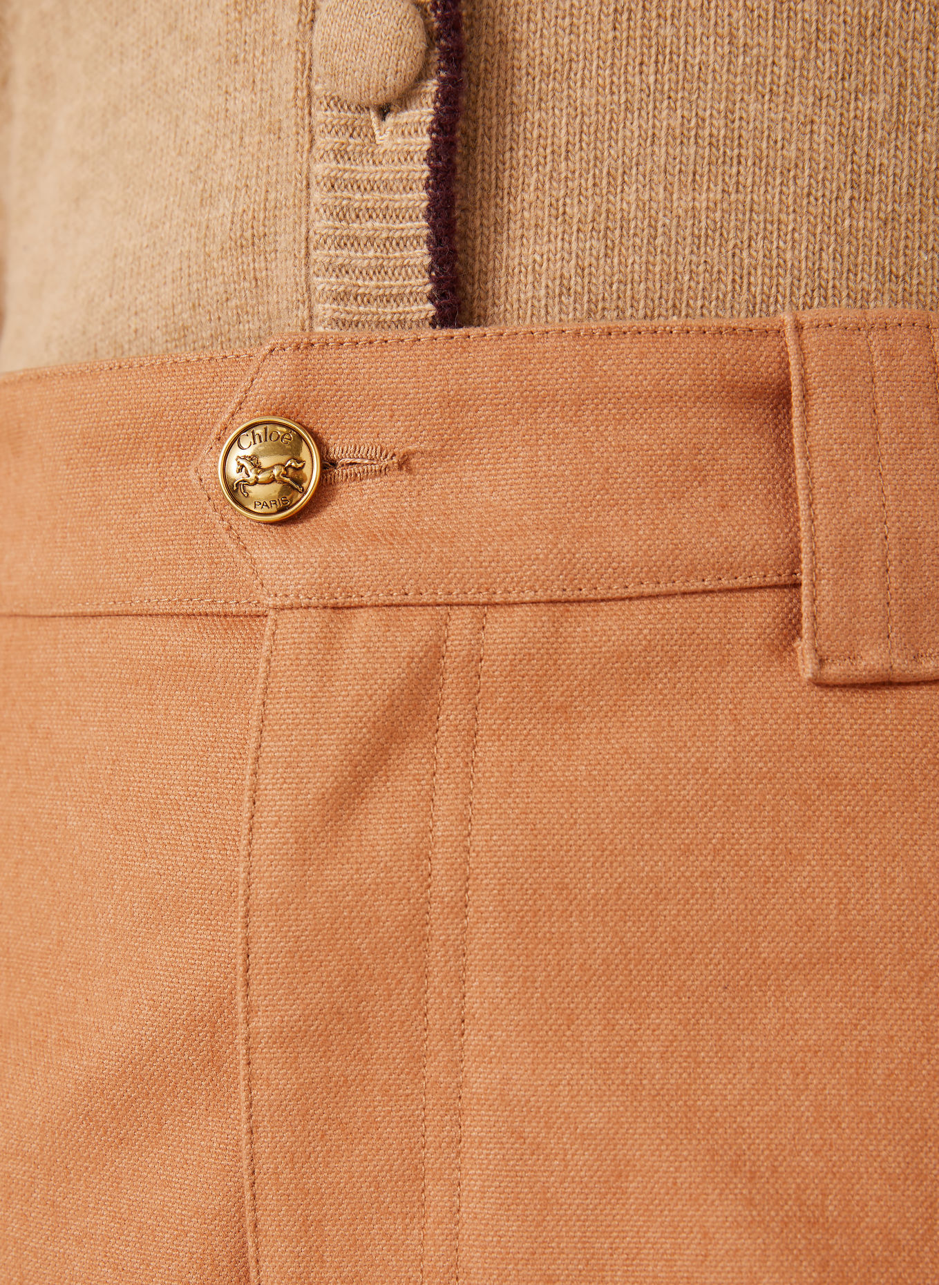Chloé 7/8-length trousers: CAMEL