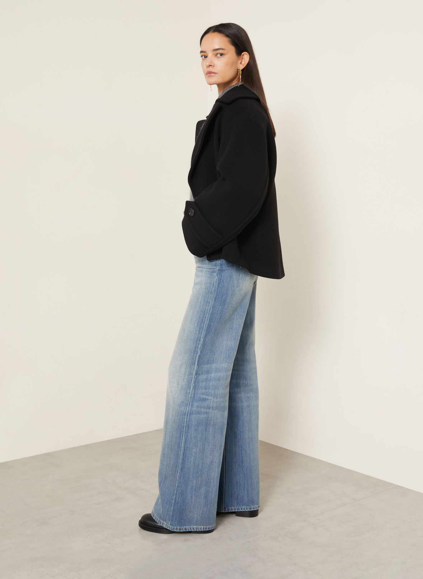 Chloé Jeans med vida ben: LJUSBLÅ