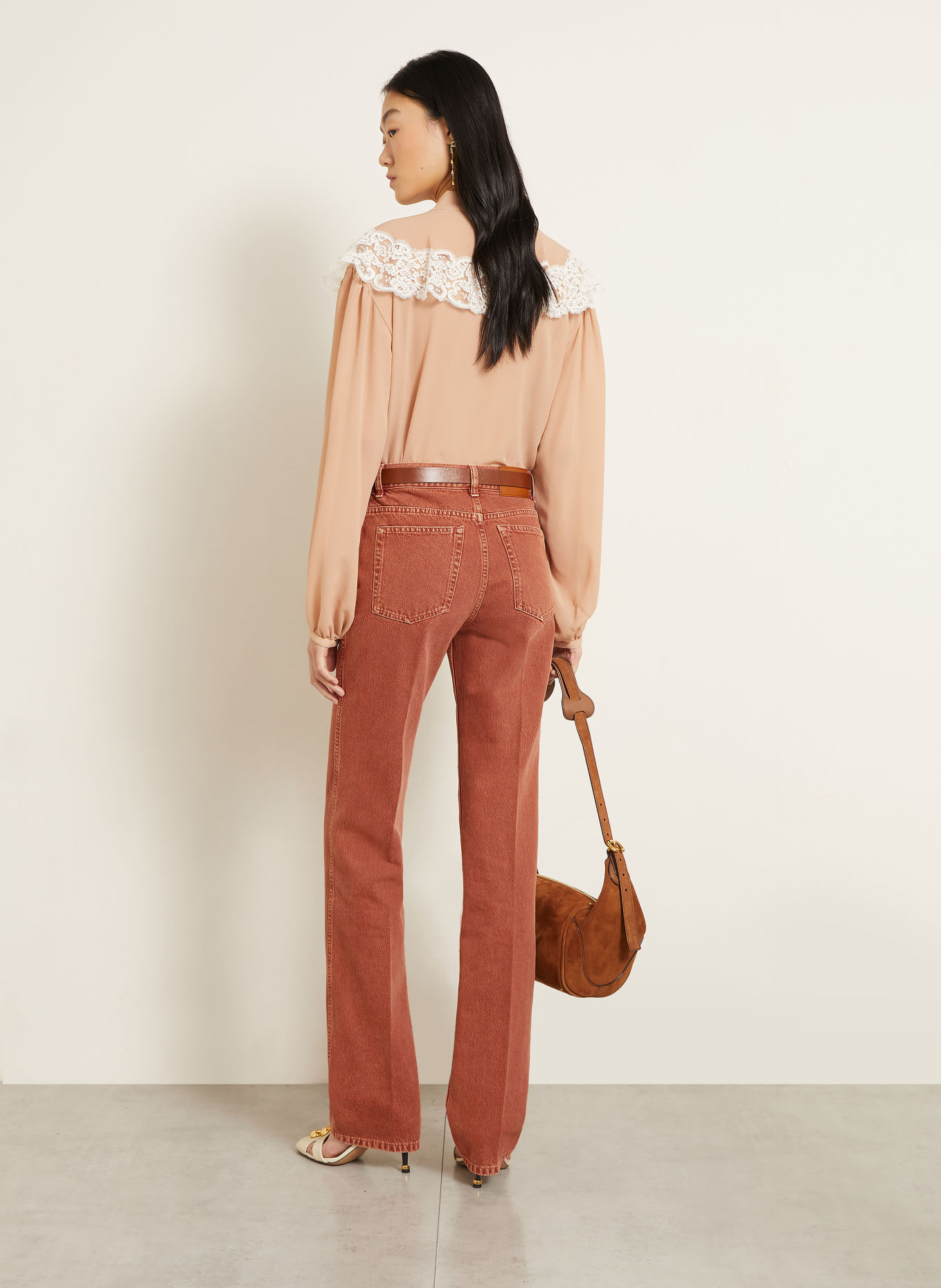 Chloé Straight jeans: 237 Crimson Brown