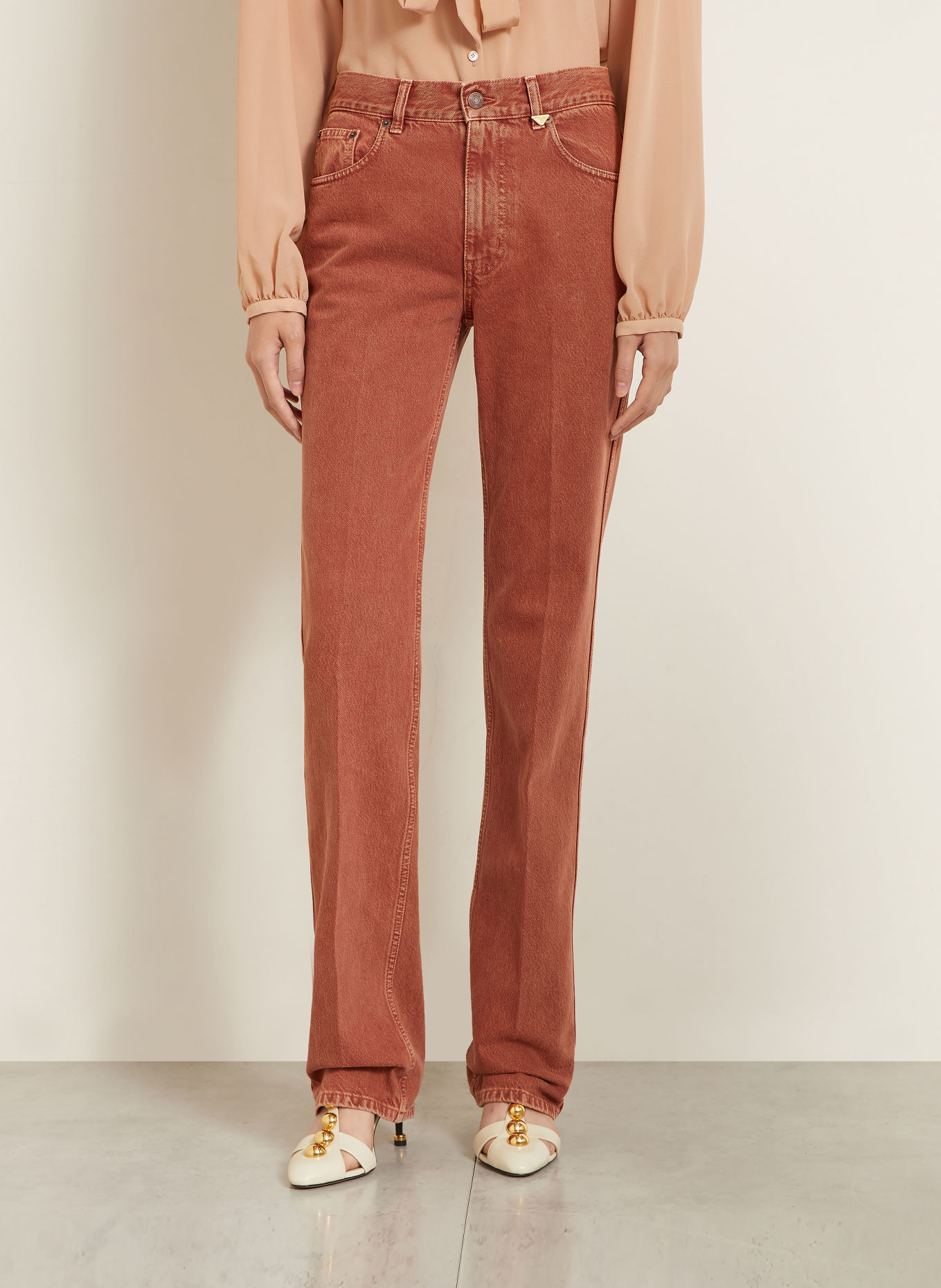 Chloé Straight jeans: 237 Crimson Brown