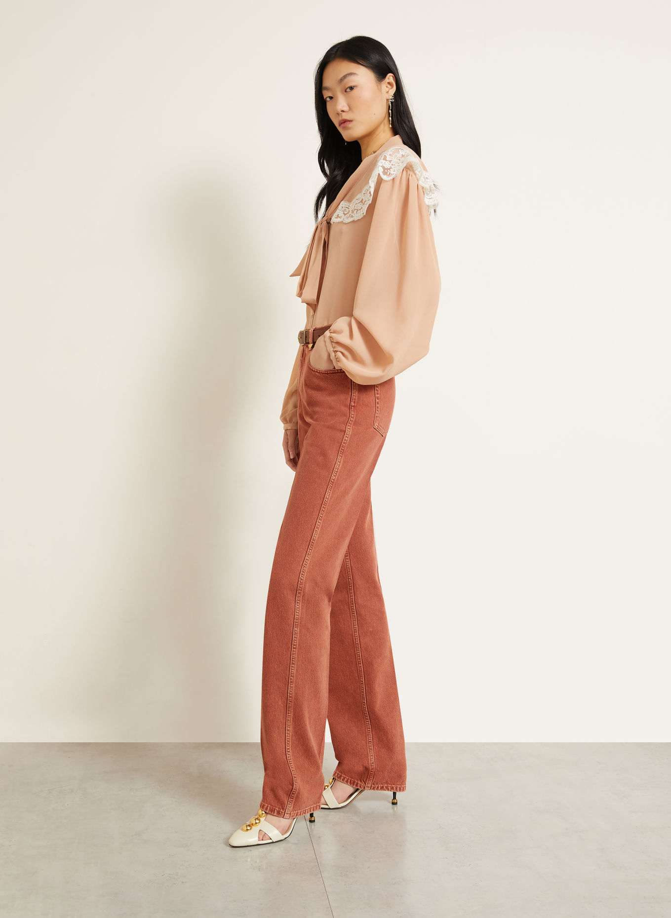 Chloé Straight jeans: 237 Crimson Brown