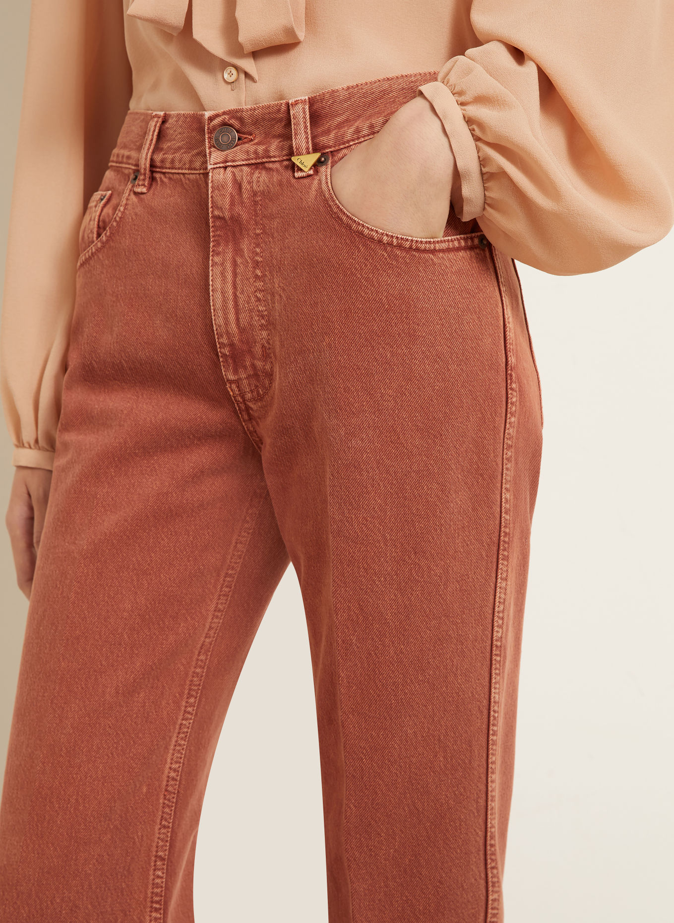 Chloé Straight jeans: 237 Crimson Brown