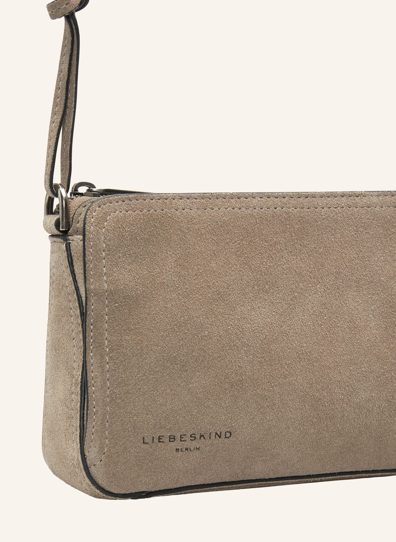 LIEBESKIND Schoudertas CLARICE II MEDIUM: TAUPE / ZILVER