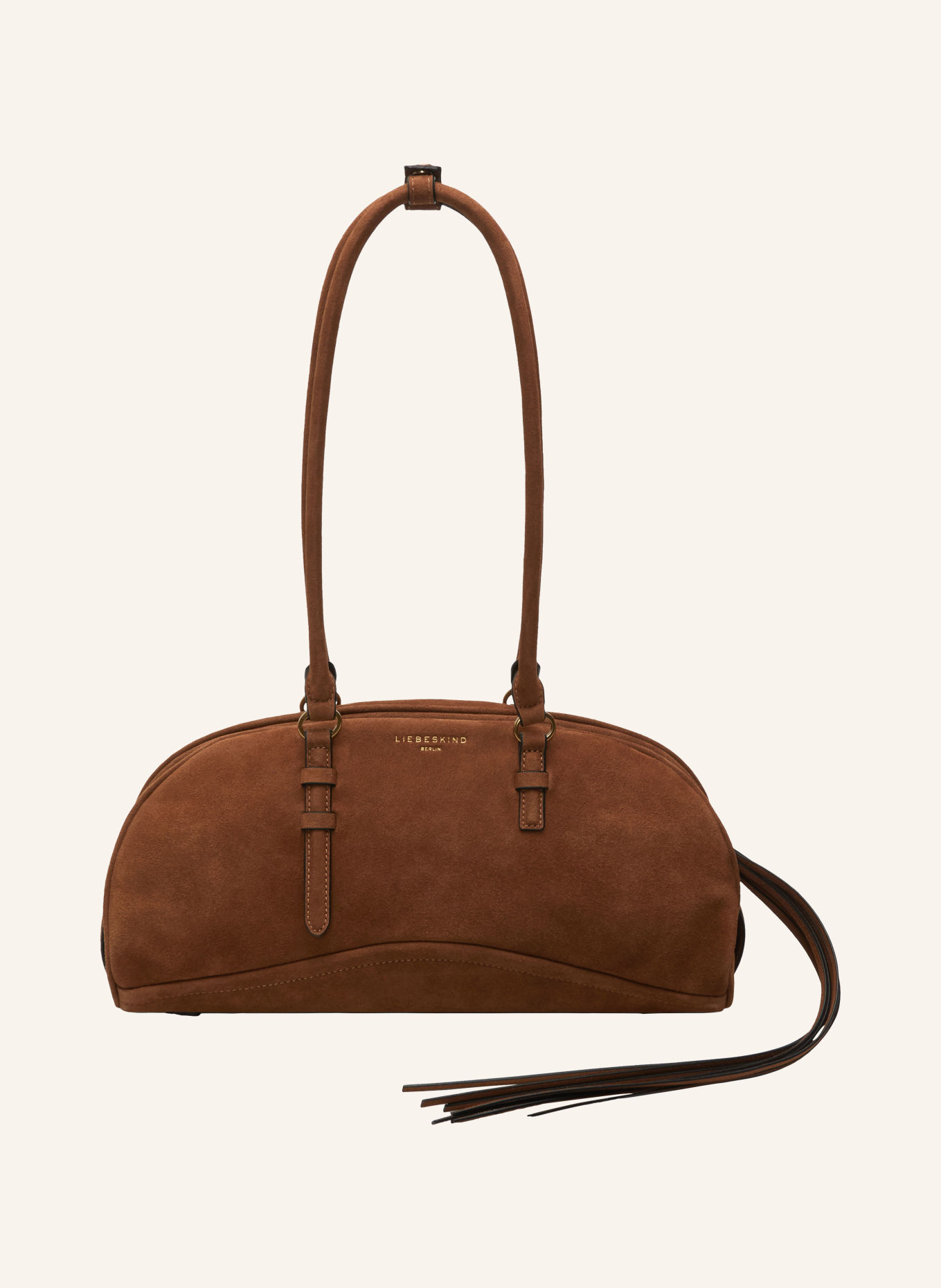 LIEBESKIND Schoudertas FRIEDA MEDIUM: BRUIN / GOUD
