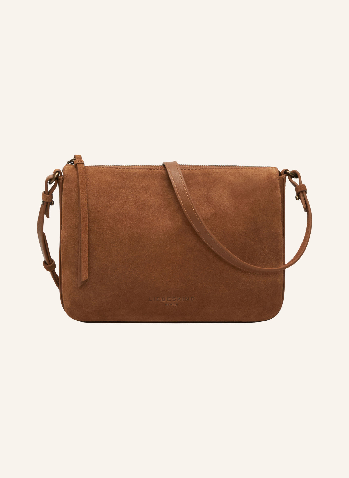 LIEBESKIND Schoudertas NINA MEDIUM: BRUIN / GOUD