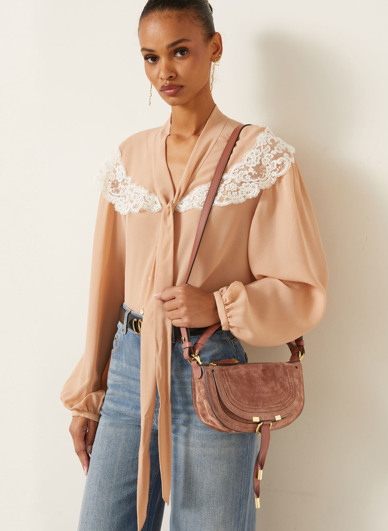 Chloé Geantă de mână MARCIE: 26P Blushy Brown