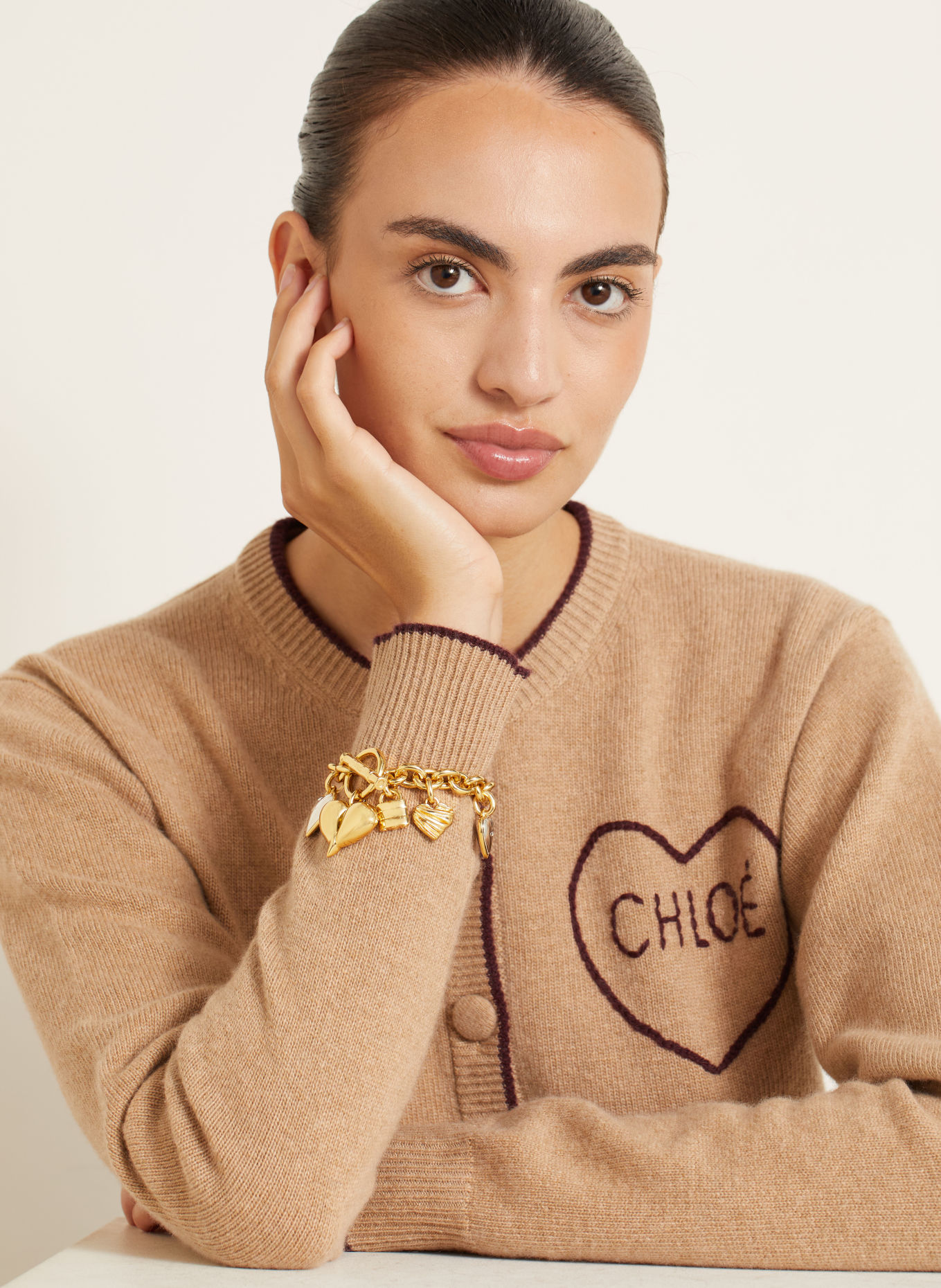 Chloé Brățară PADDINGTON: AUR / ARGINT / NEGRU