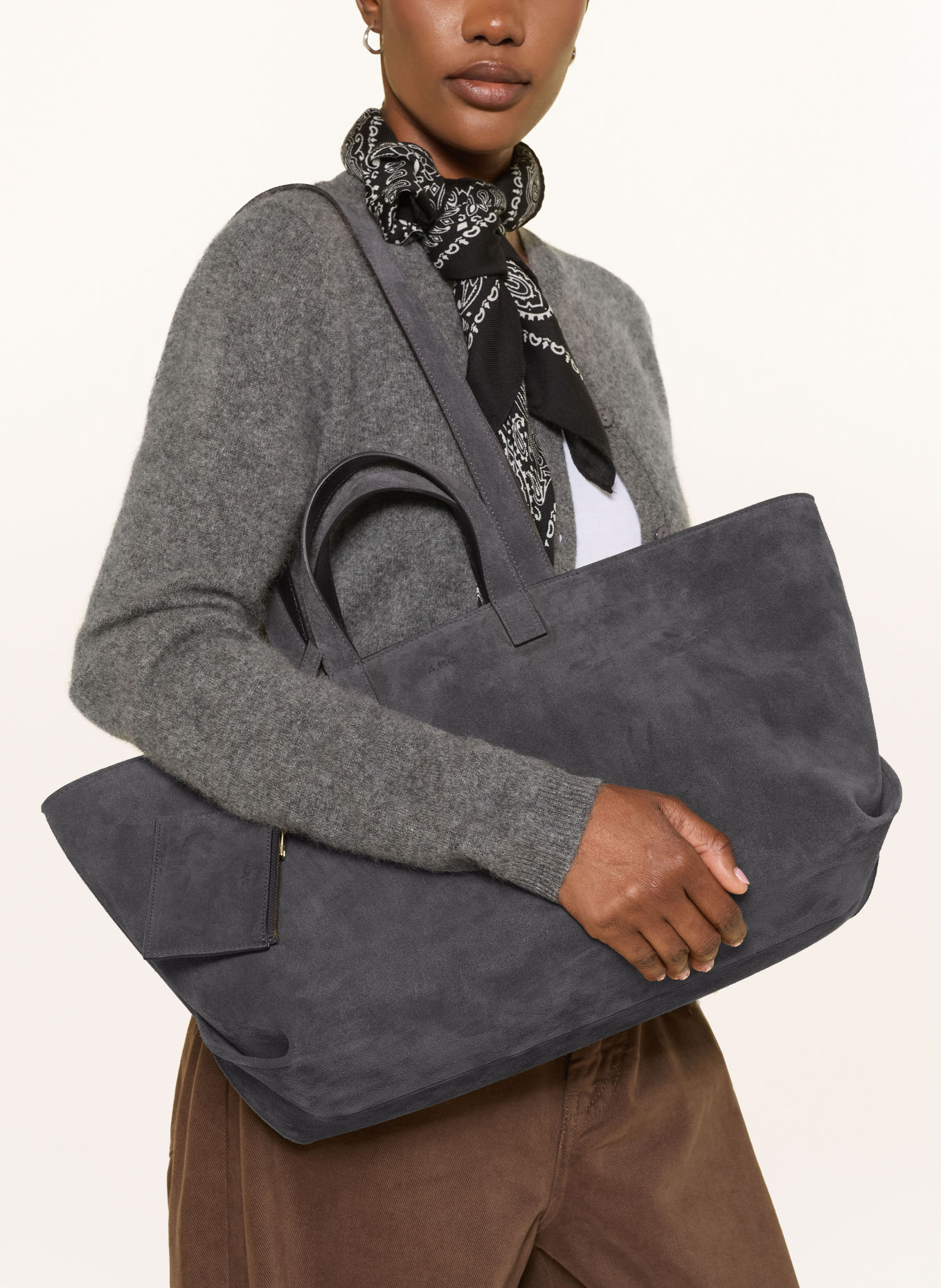 A.P.C. Shopperka LE DRUMMER MEDIUM: CZIEMNOSZARY
