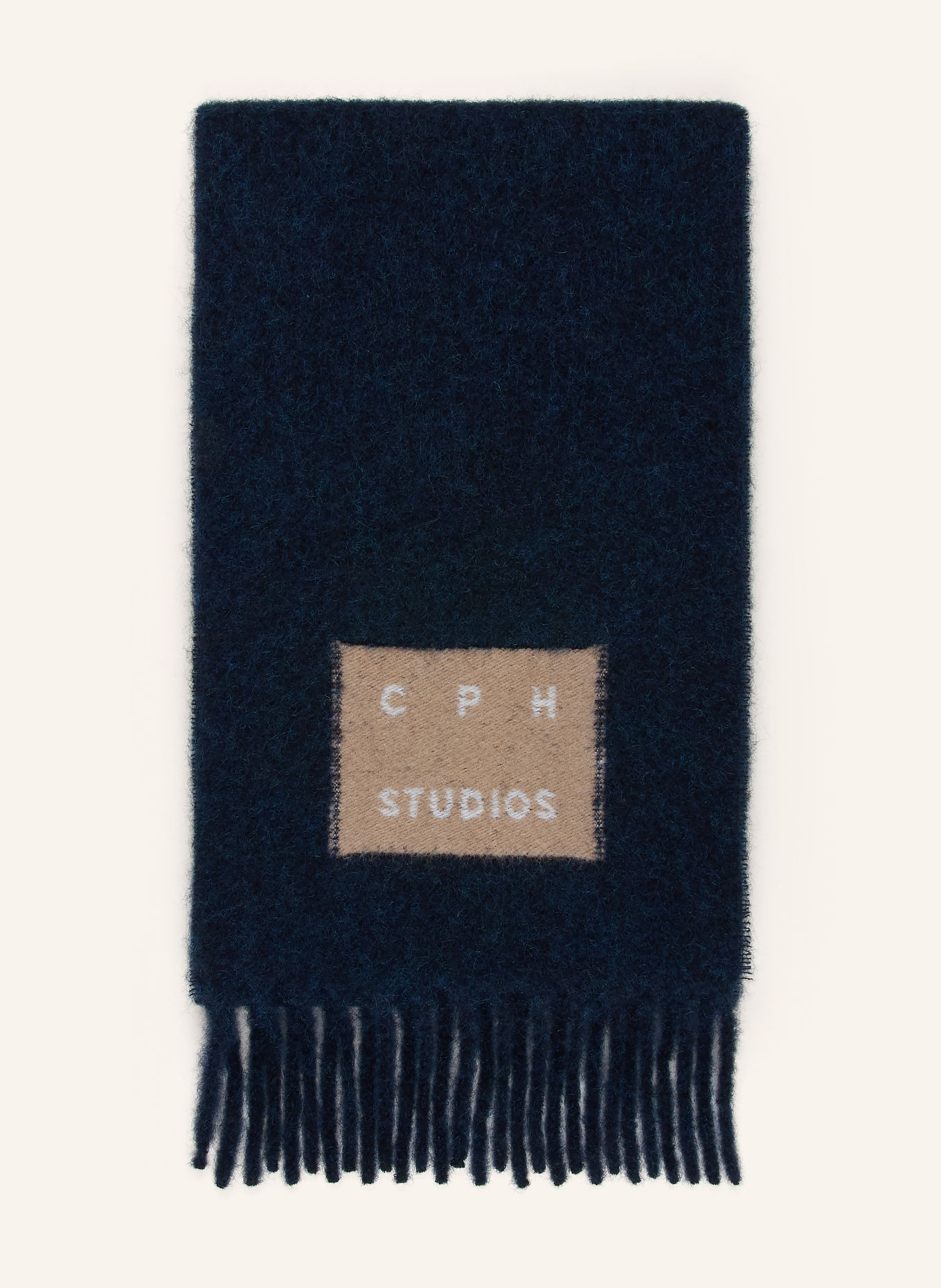 COPENHAGEN STUDIOS Sjaal: DONKERBLAUW / BEIGE