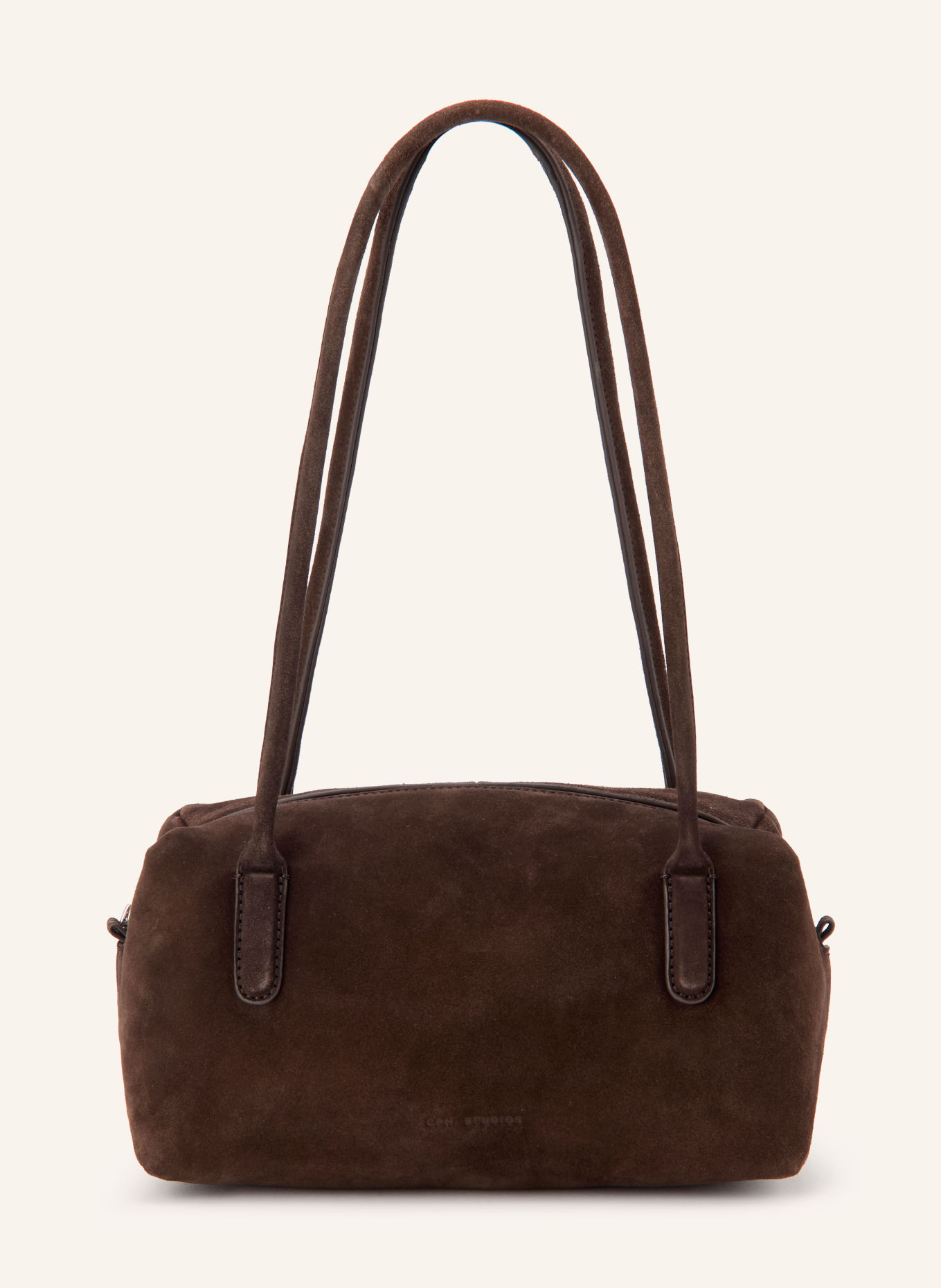 COPENHAGEN STUDIOS Shoulder bag: DARK BROWN / SILVER
