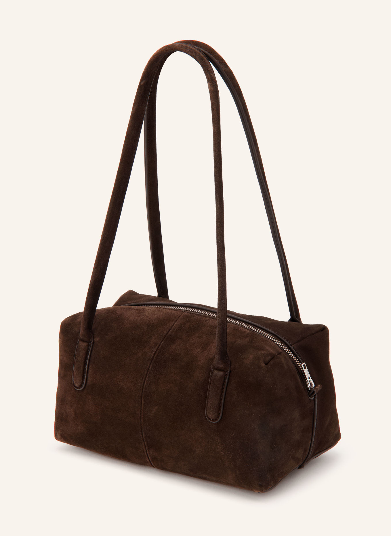 COPENHAGEN STUDIOS Shoulder bag: DARK BROWN / SILVER