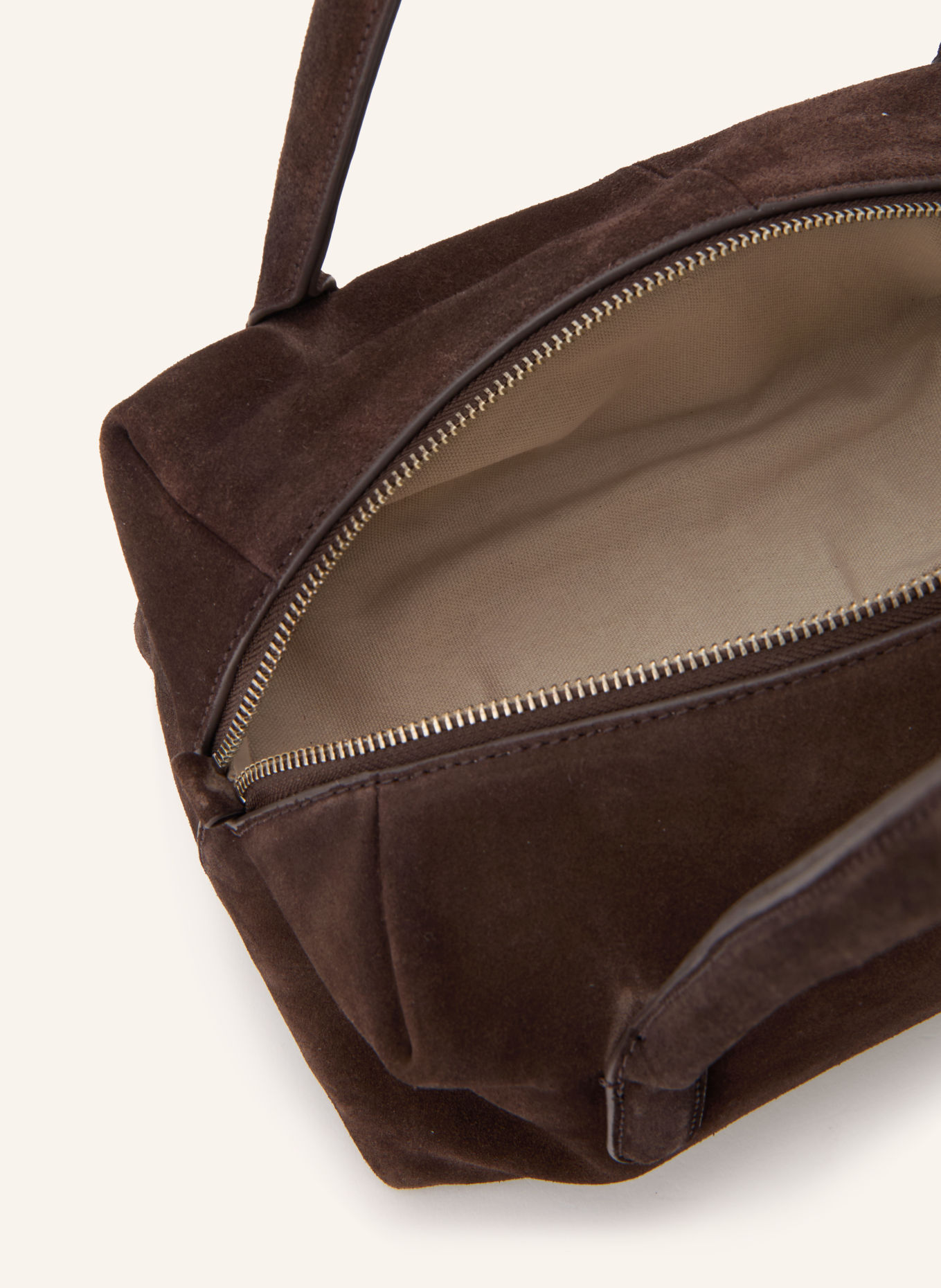 COPENHAGEN STUDIOS Shoulder bag: DARK BROWN / SILVER
